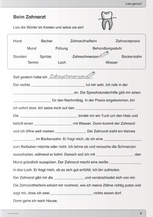 Beispielinhalt (Bild) Ich kann lesen 5 und 6 - im Set - 2 Schülerarbeitshefte 3. und 4. Klasse