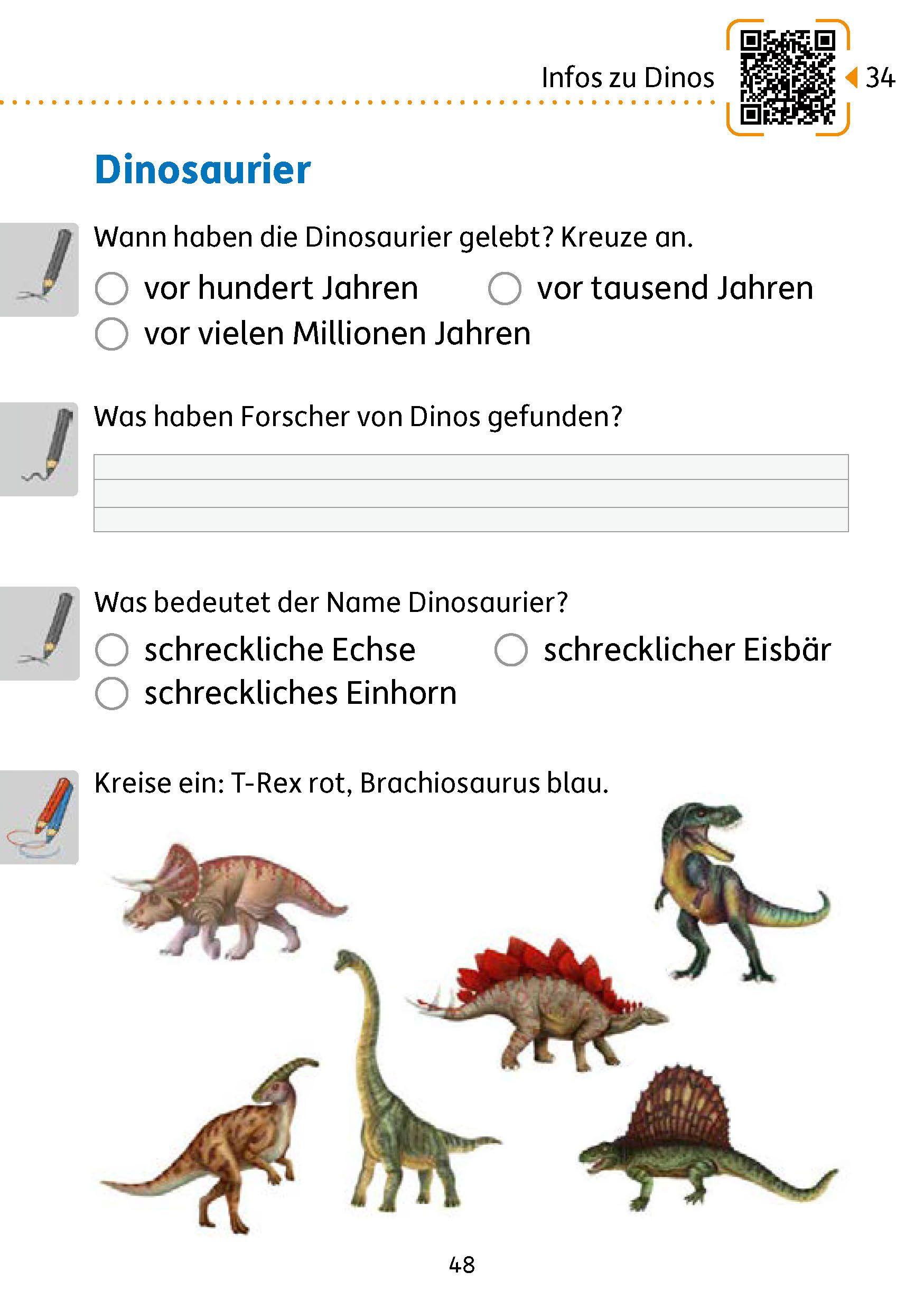Beispielinhalt (Bild) Mein Übungsheft - Zuhören und verstehen 1. Klasse