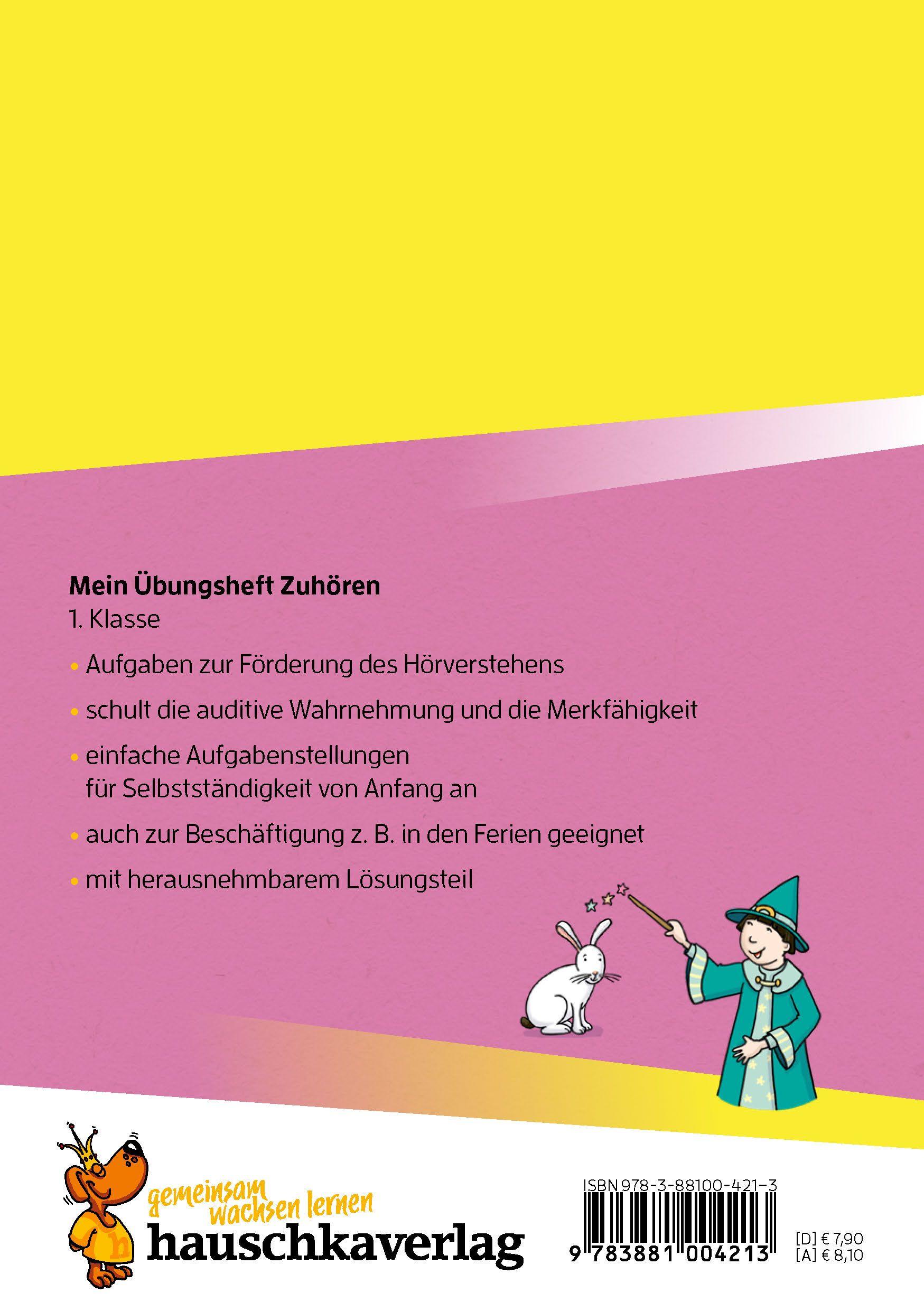 Beispielinhalt (Bild) Mein Übungsheft - Zuhören und verstehen 1. Klasse