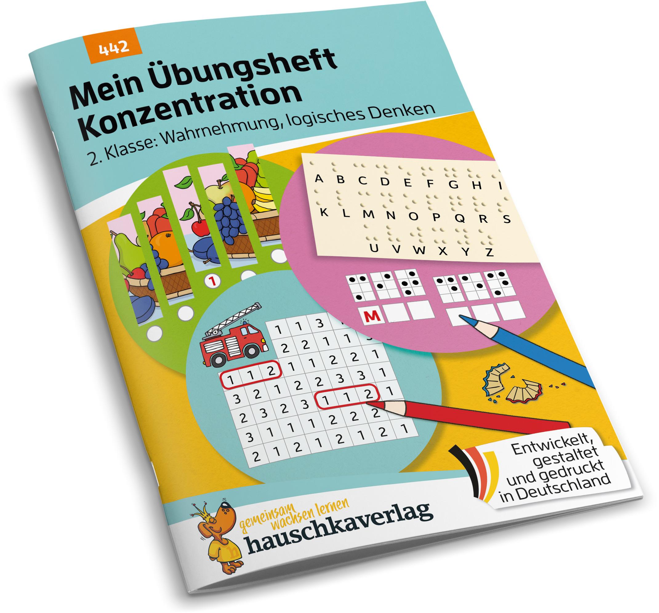 Beispielinhalt (Bild) Mein Übungsheft Konzentration 2. Klasse - Wahrnehmung, logisches Denken