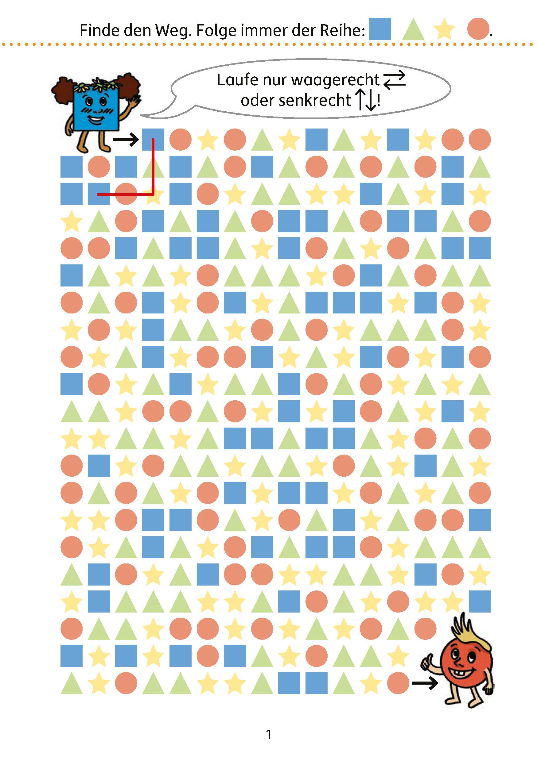 Beispielinhalt (Bild) Mein Übungsheft Konzentration 2. Klasse - Wahrnehmung, logisches Denken