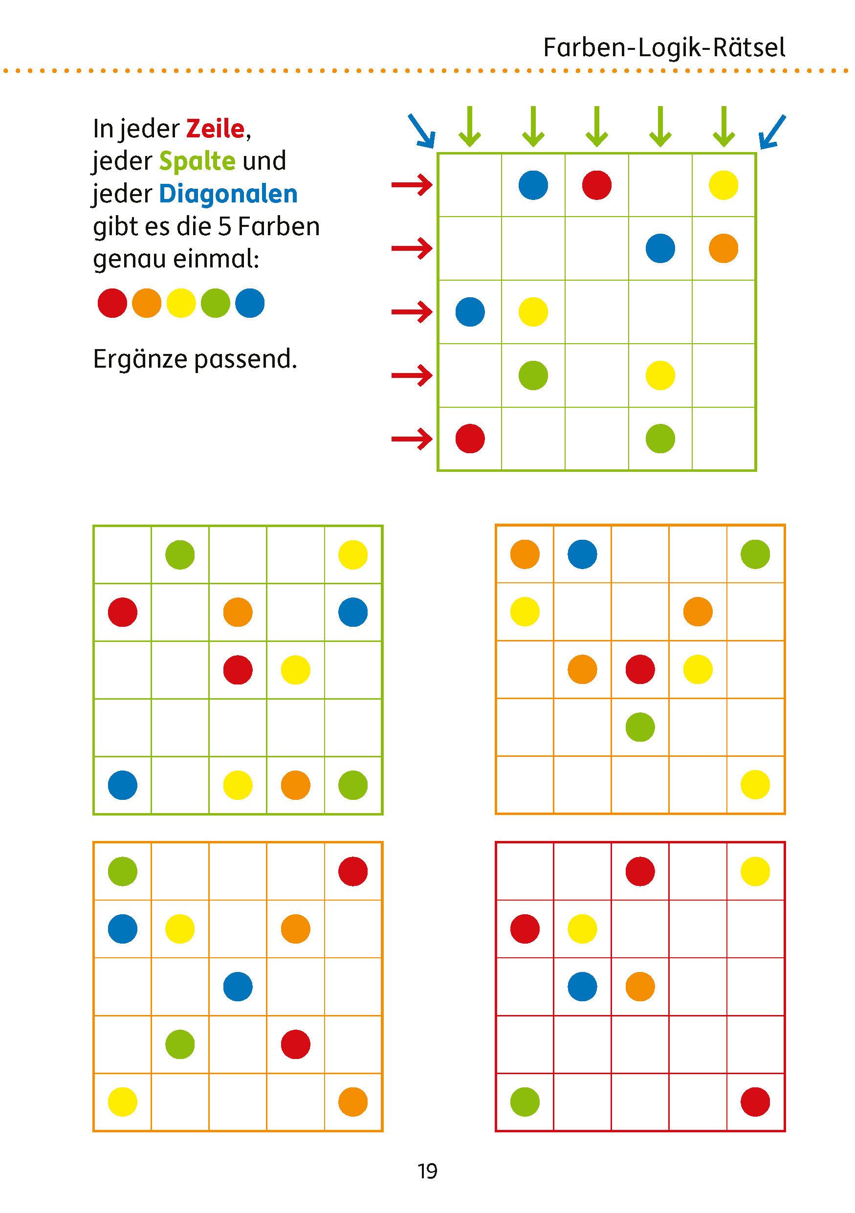 Beispielinhalt (Bild) Mein Übungsheft Konzentration 2. Klasse - Wahrnehmung, logisches Denken