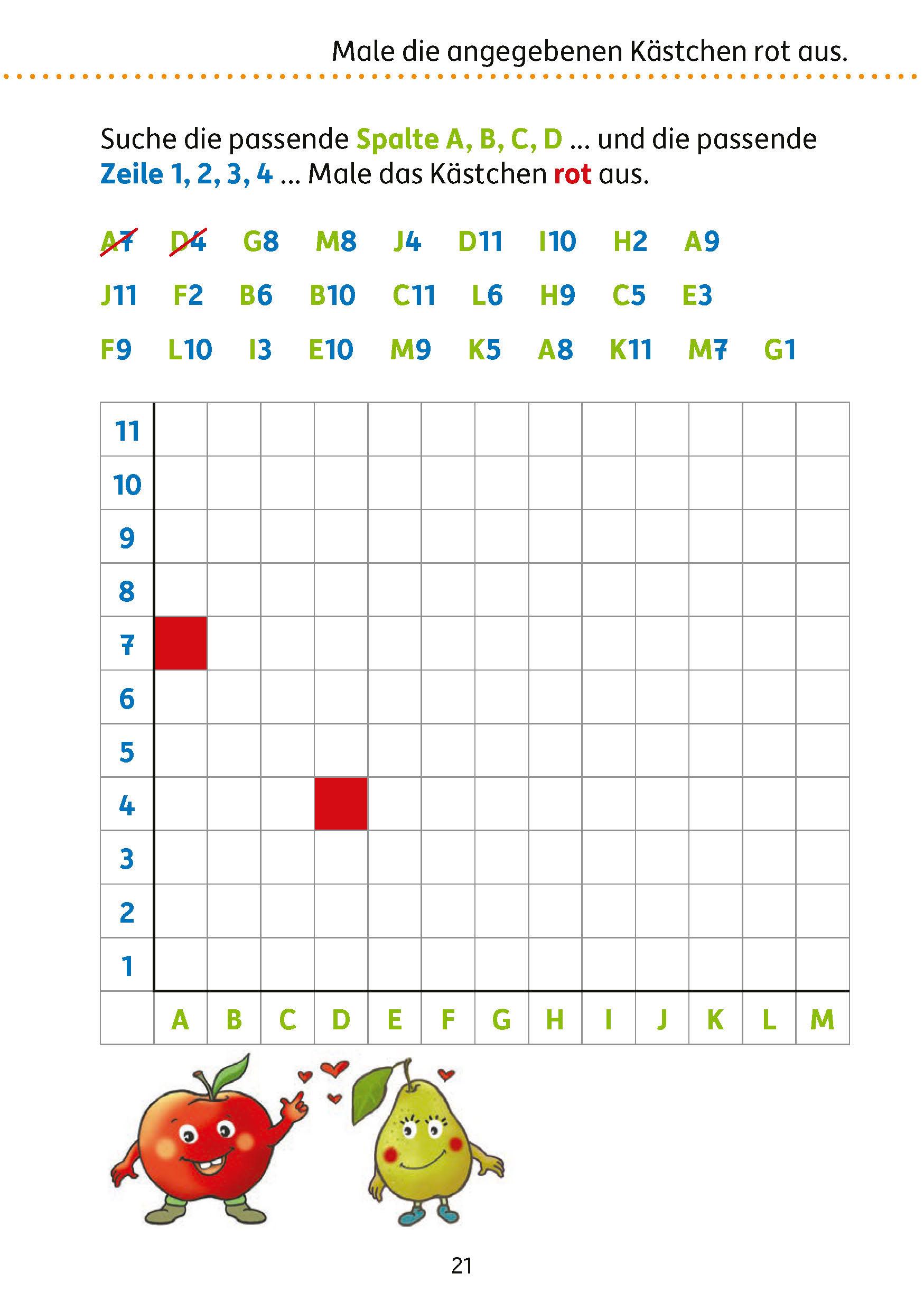 Beispielinhalt (Bild) Mein Übungsheft Konzentration 2. Klasse - Wahrnehmung, logisches Denken