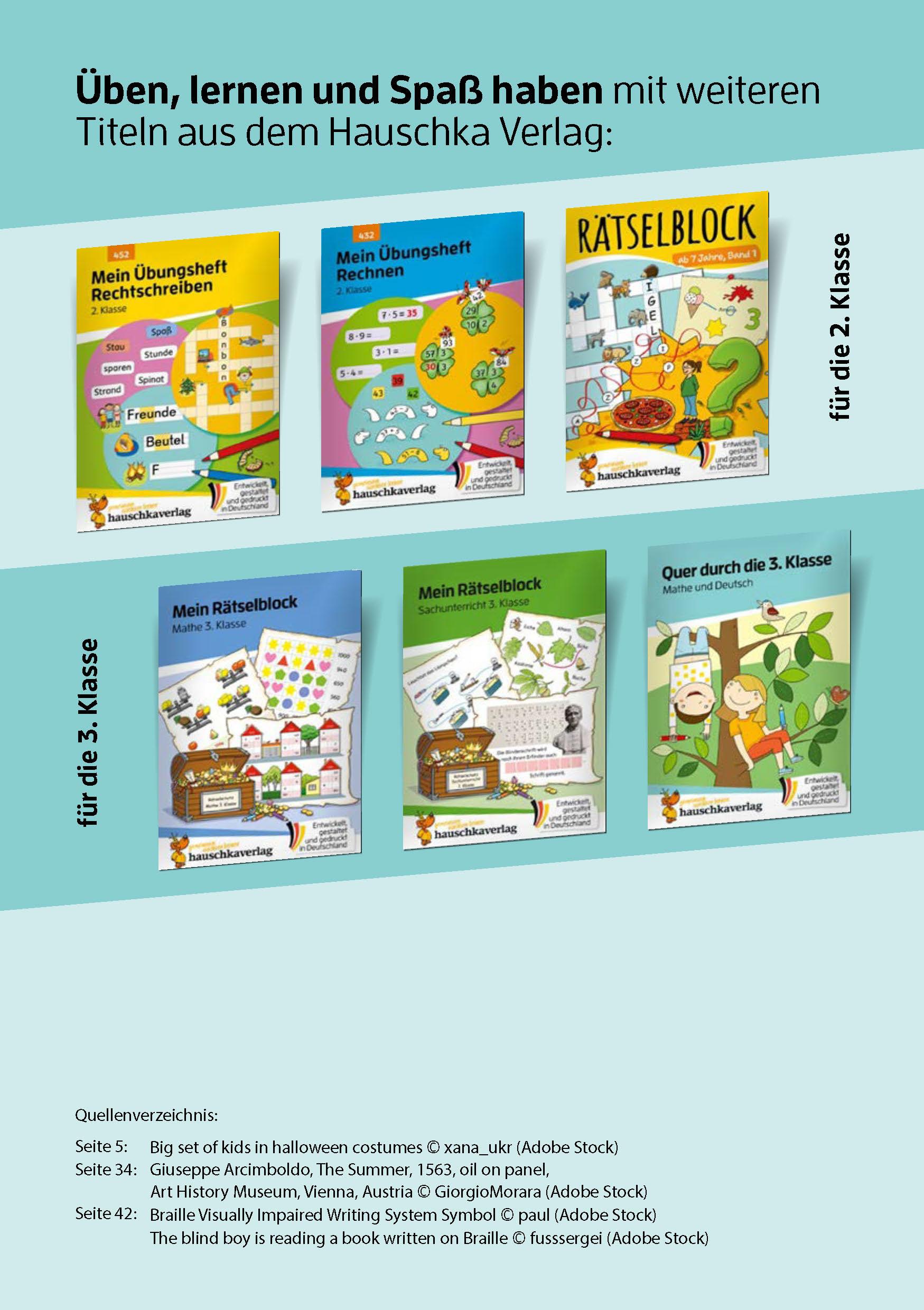 Beispielinhalt (Bild) Mein Übungsheft Konzentration 2. Klasse - Wahrnehmung, logisches Denken