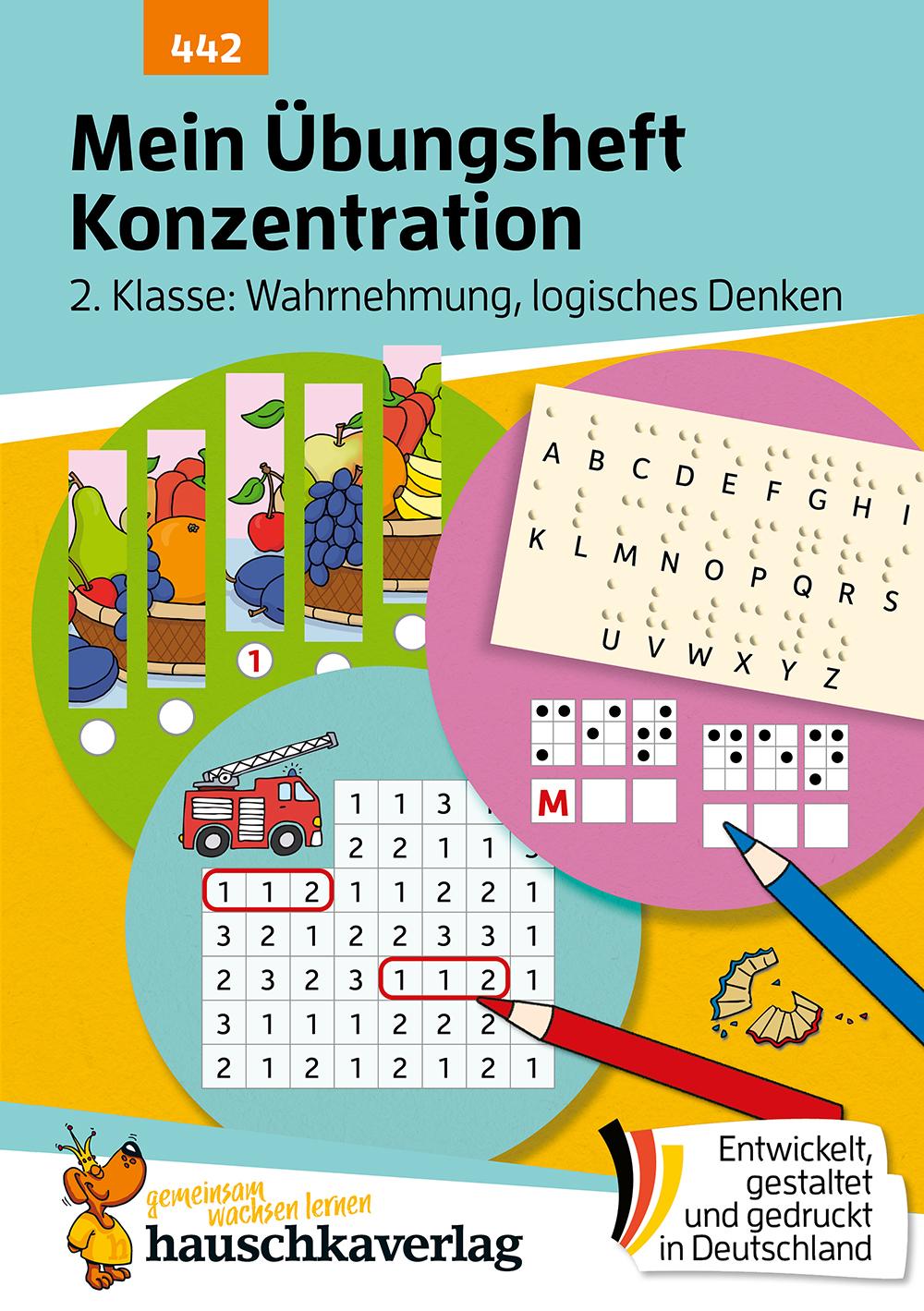 Vorderes Coverbild Mein Übungsheft Konzentration 2. Klasse - Wahrnehmung, logisches Denken