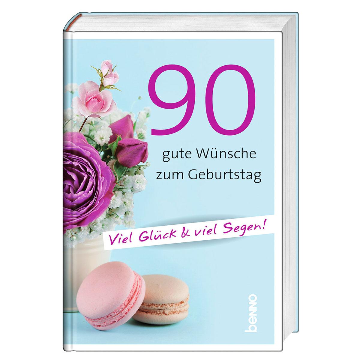 Vorderes Coverbild 90 gute Wünsche zum Geburtstag
