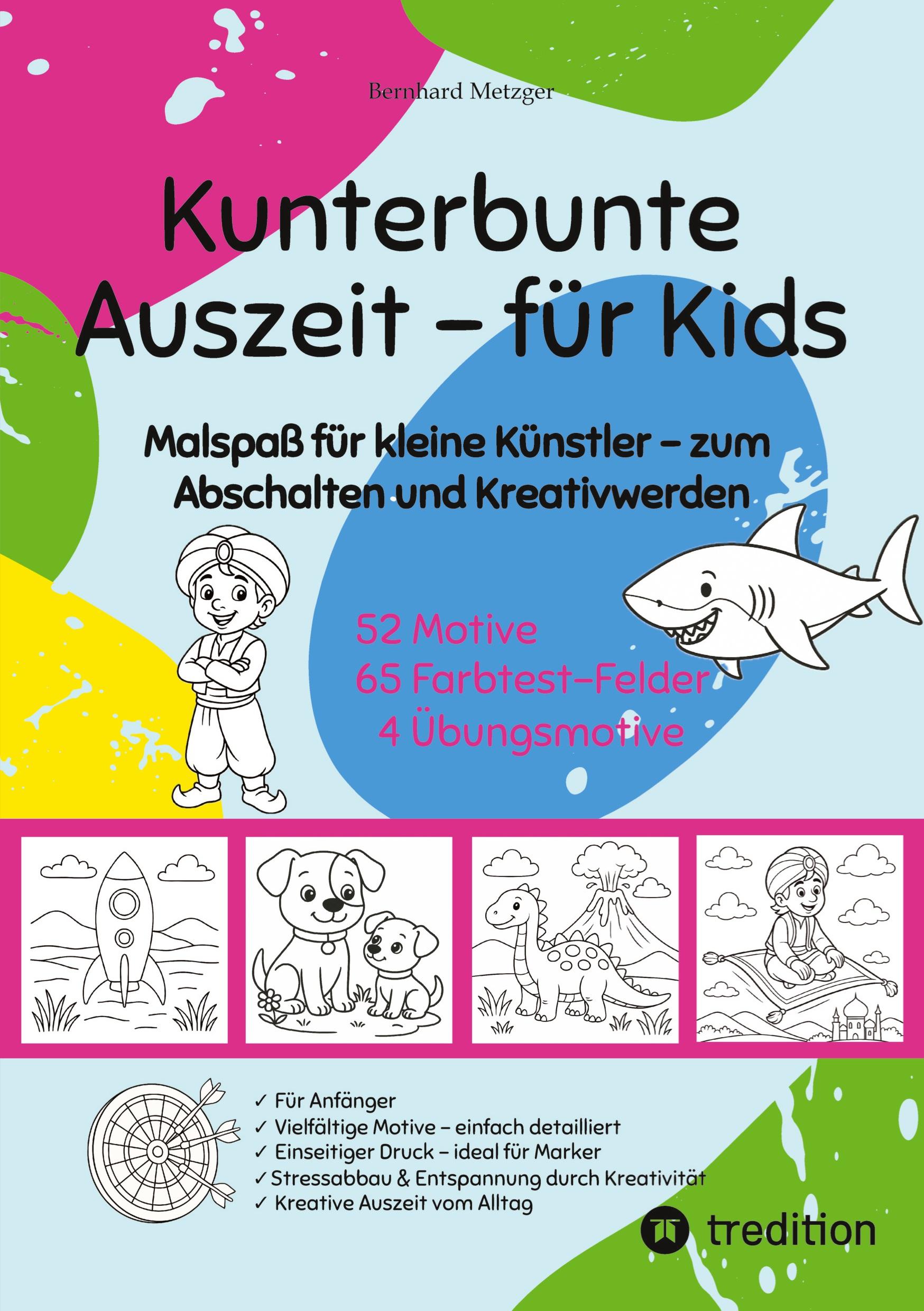 Vorderes Coverbild Kunterbunte Auszeit - Malbuch für Kids