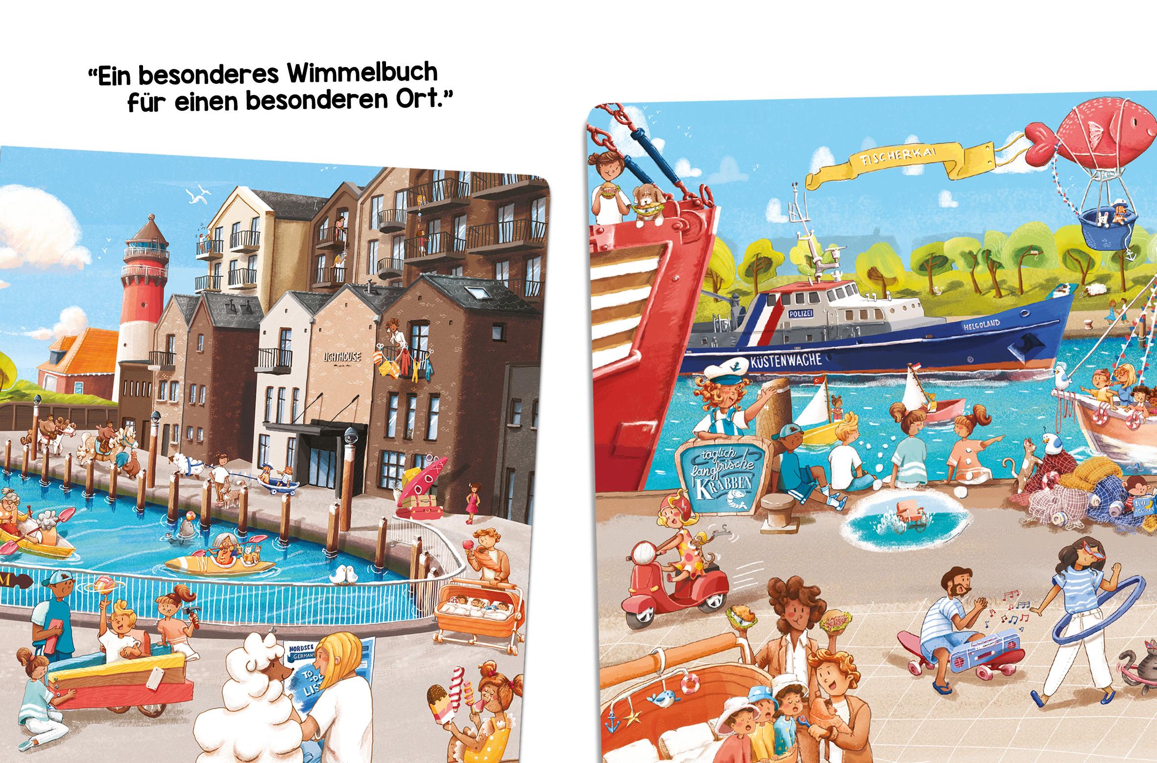 Beispielinhalt (Bild) Das Büsum Wimmelbuch
