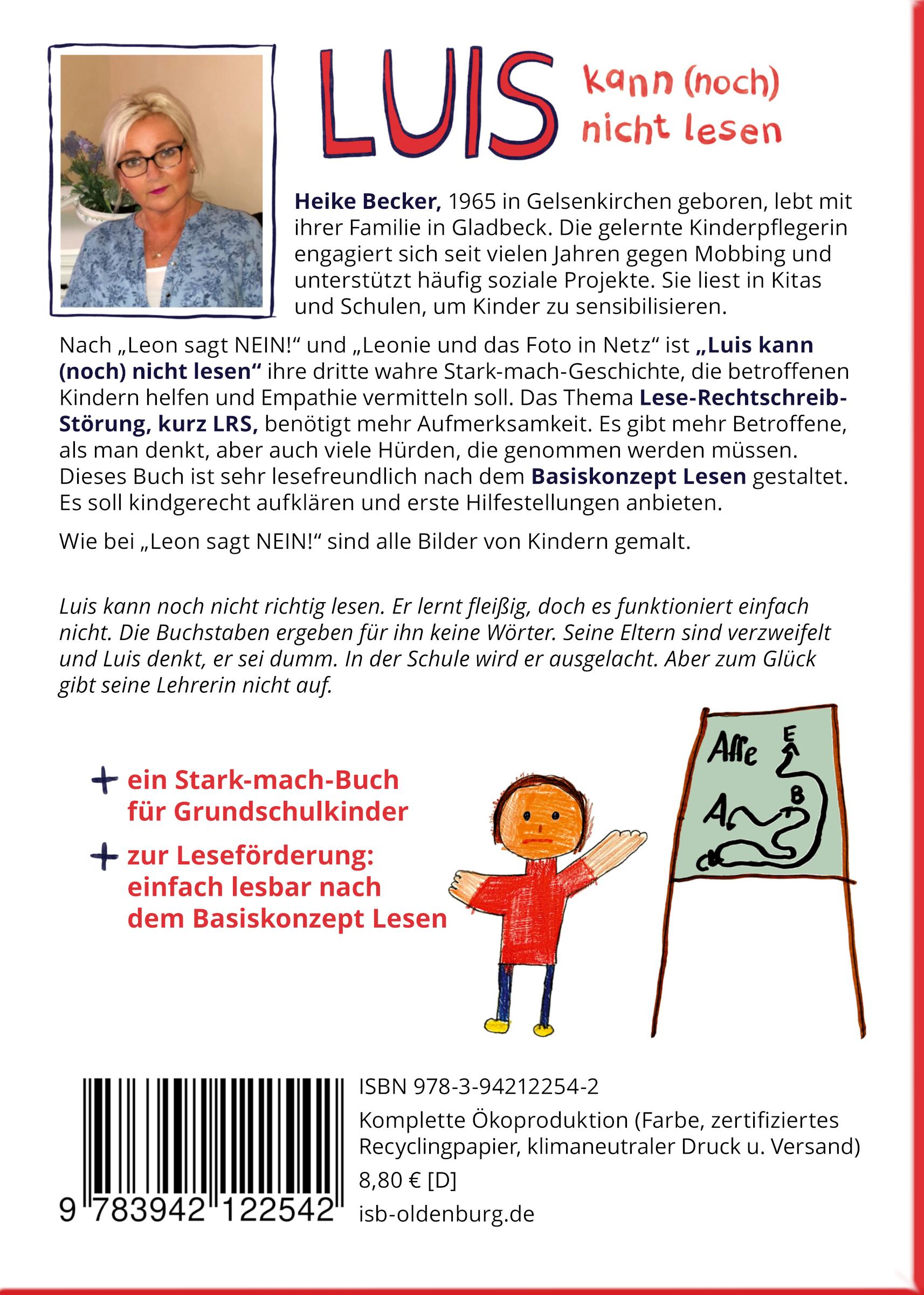 Rückseitencover Luis kann (noch) nicht lesen