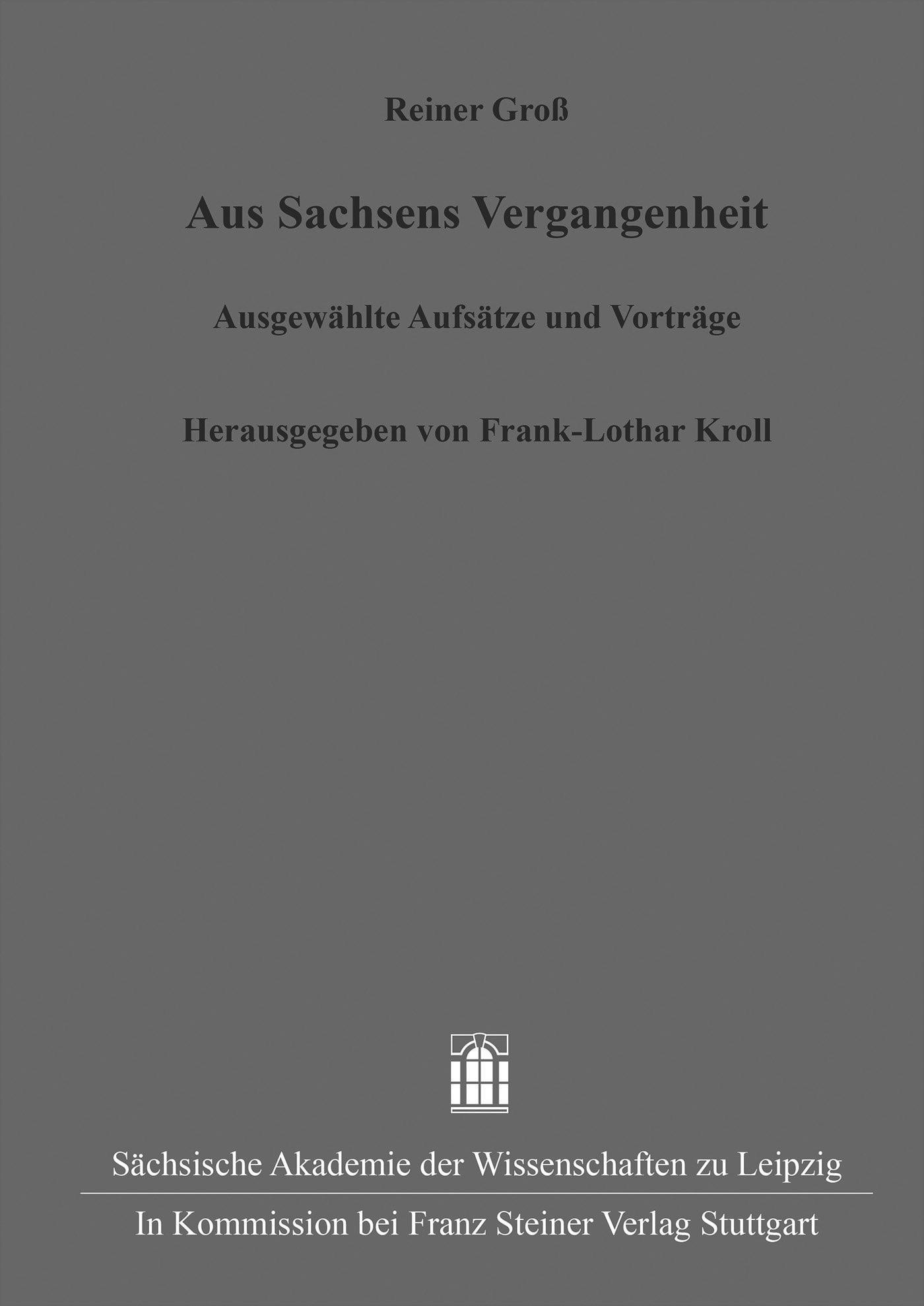 Vorderes Coverbild Aus Sachsens Vergangenheit