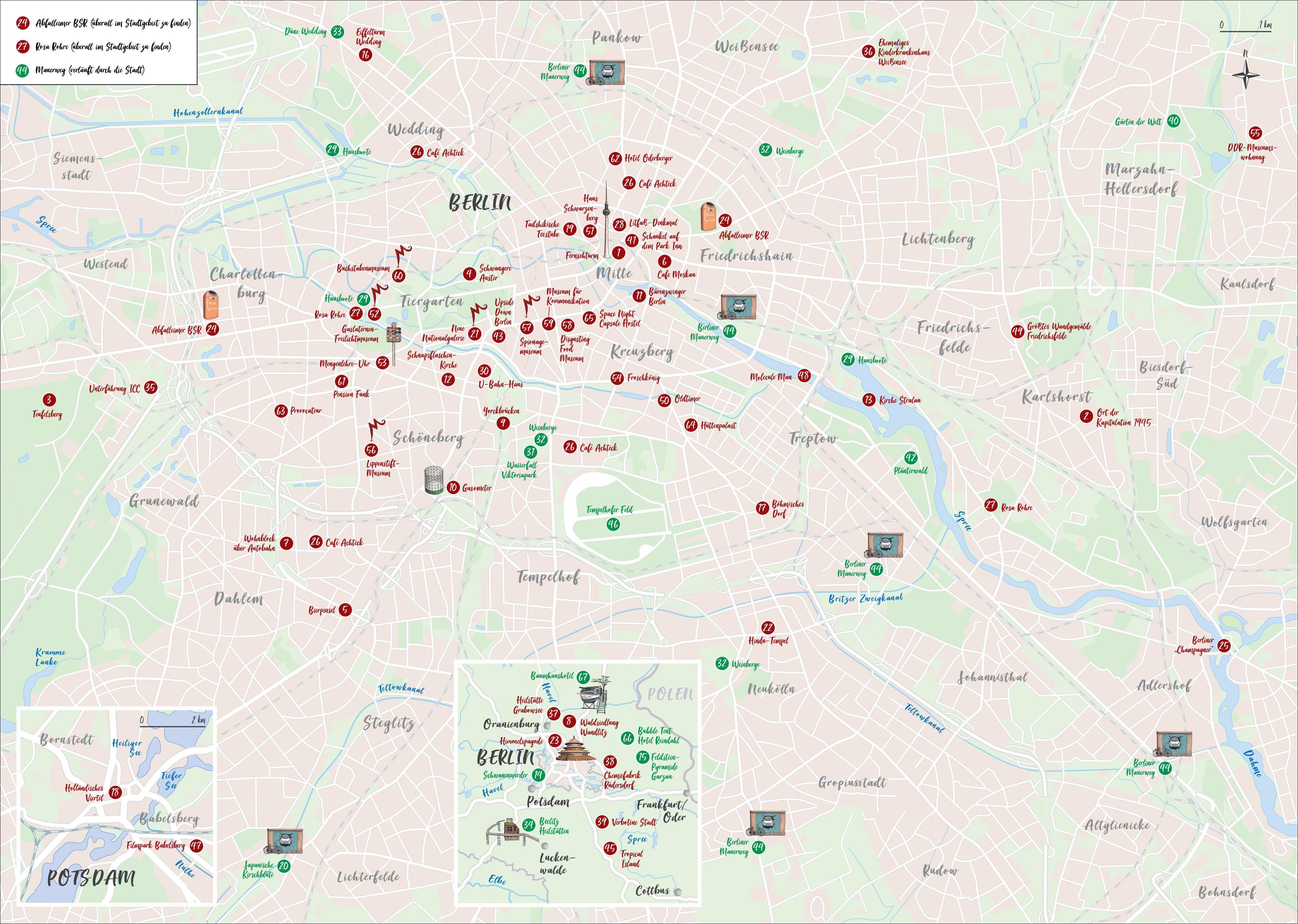 Beispielinhalt (Bild) Das Buch der kuriosen Orte in Berlin