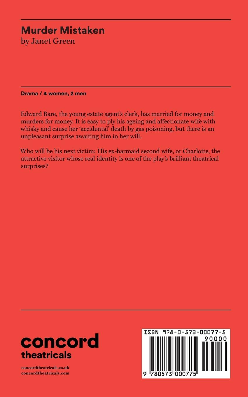 Rückseitencover Murder Mistaken