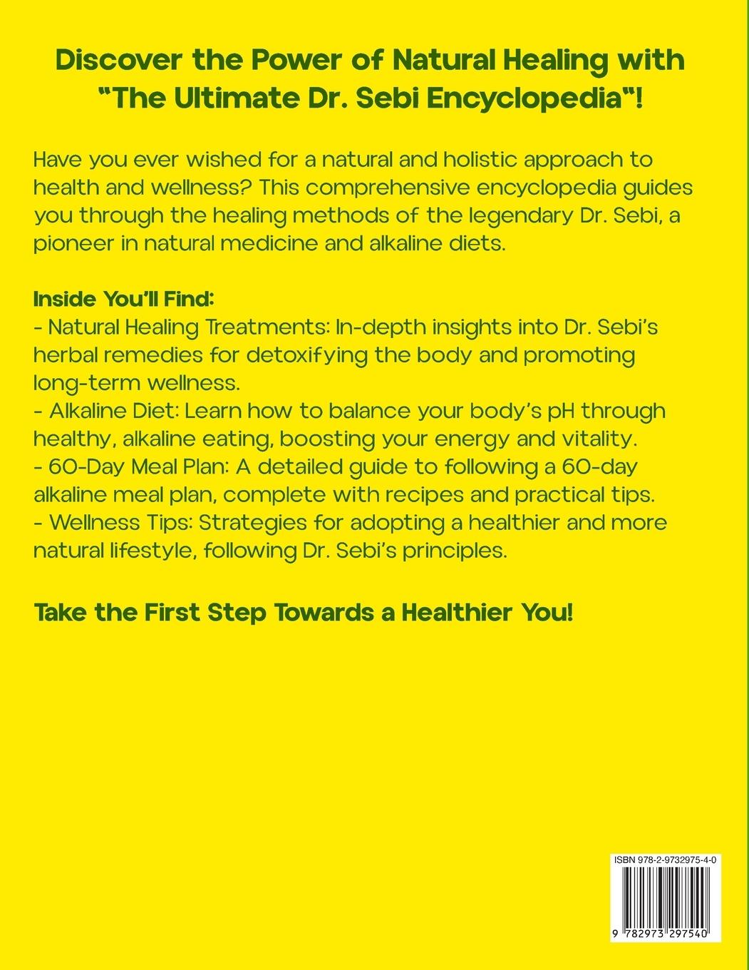 Rückseitencover The Ultimate Dr. Sebi Encyclopedia