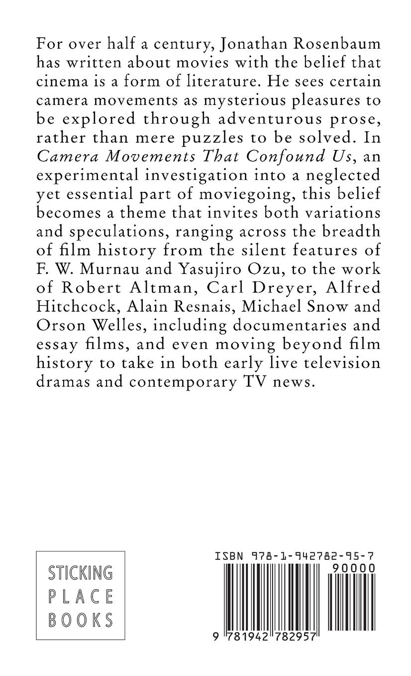 Rückseitencover Camera Movements That Confound Us