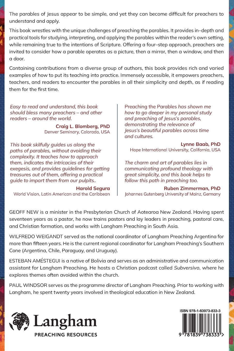 Rückseitencover Preaching the Parables