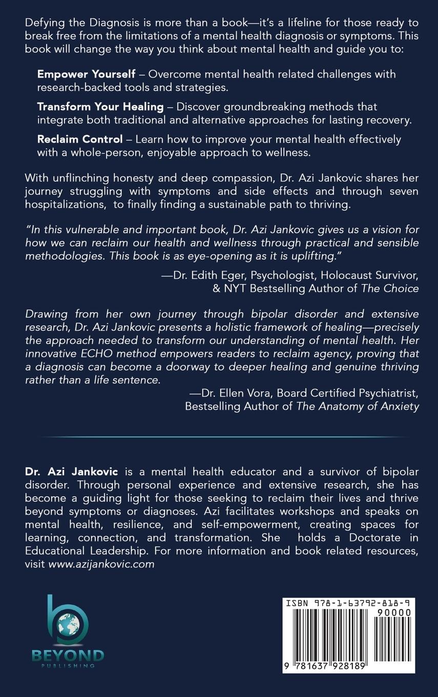 Rückseitencover DEFYING THE DIAGNOSIS