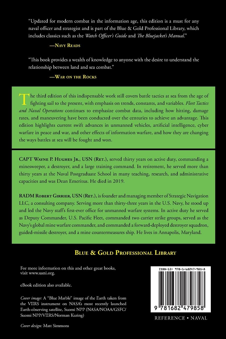 Rückseitencover Fleet Tactics and Naval Operations, Third Edition