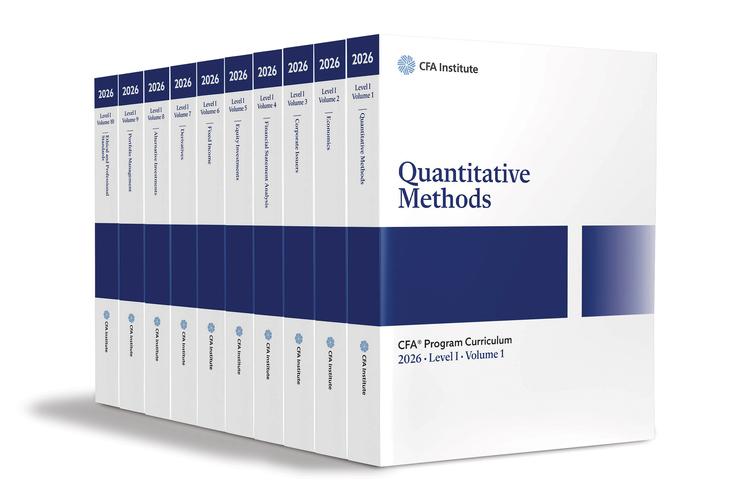 Vorderes Coverbild 2026 Cfa Program Curriculum Level I Box Set