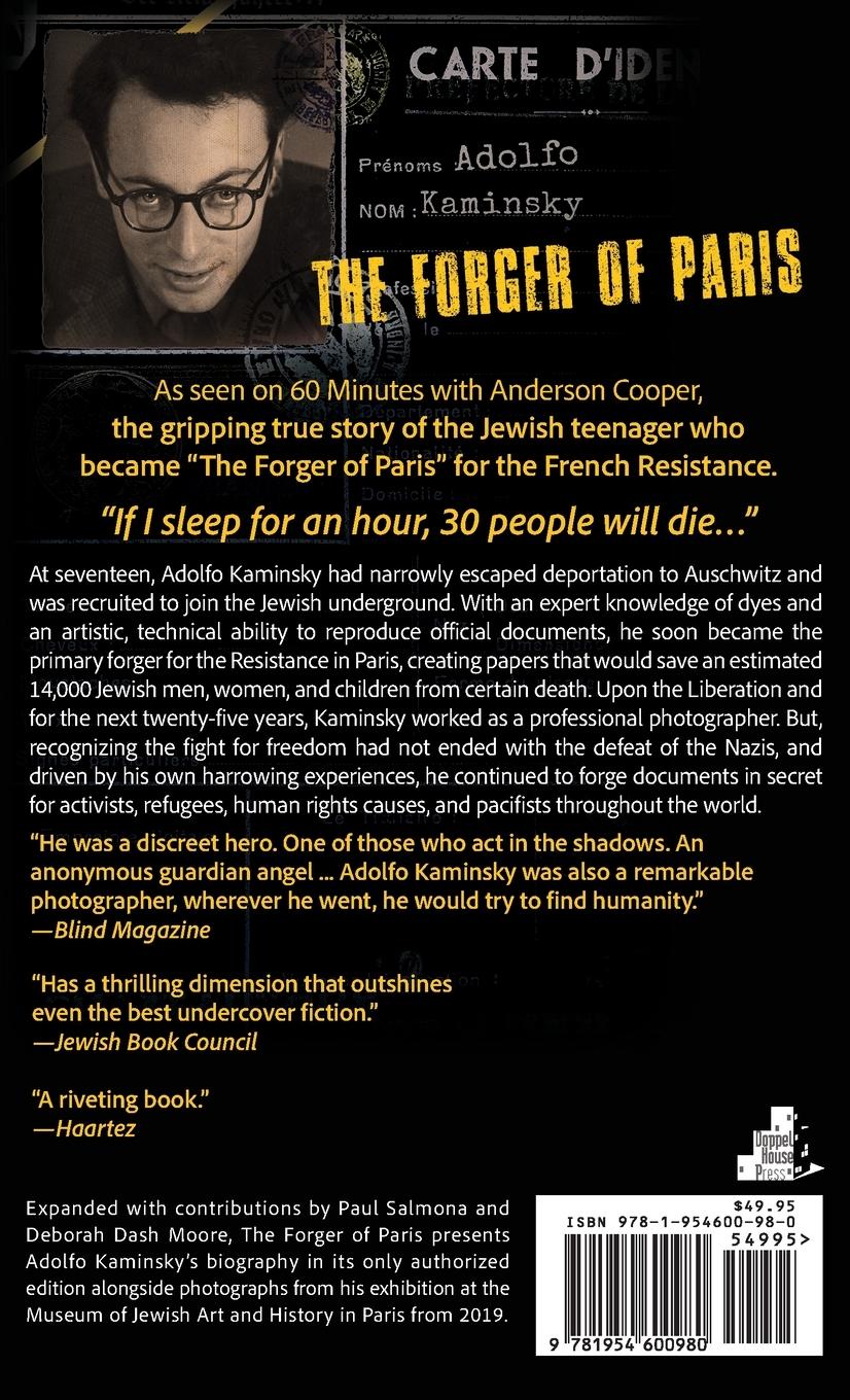 Rückseitencover Adolfo Kaminsky the Forger of Paris