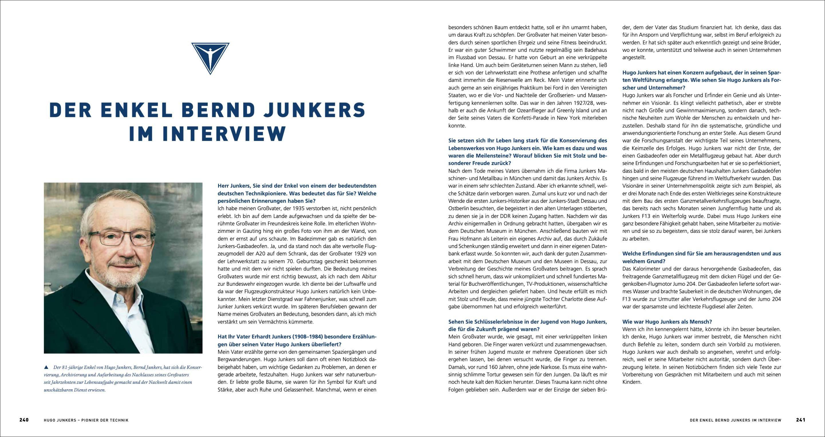 Beispielinhalt (Bild) Hugo Junkers - Pionier der Technik