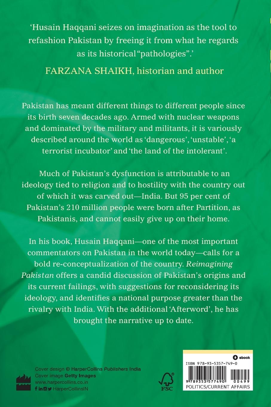 Rückseitencover Reimagining Pakistan