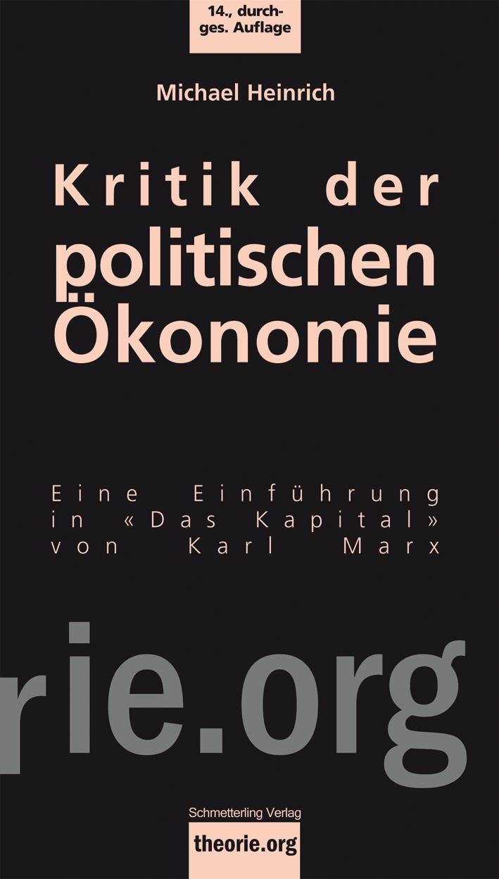 Vorderes Coverbild Kritik der politischen Ökonomie