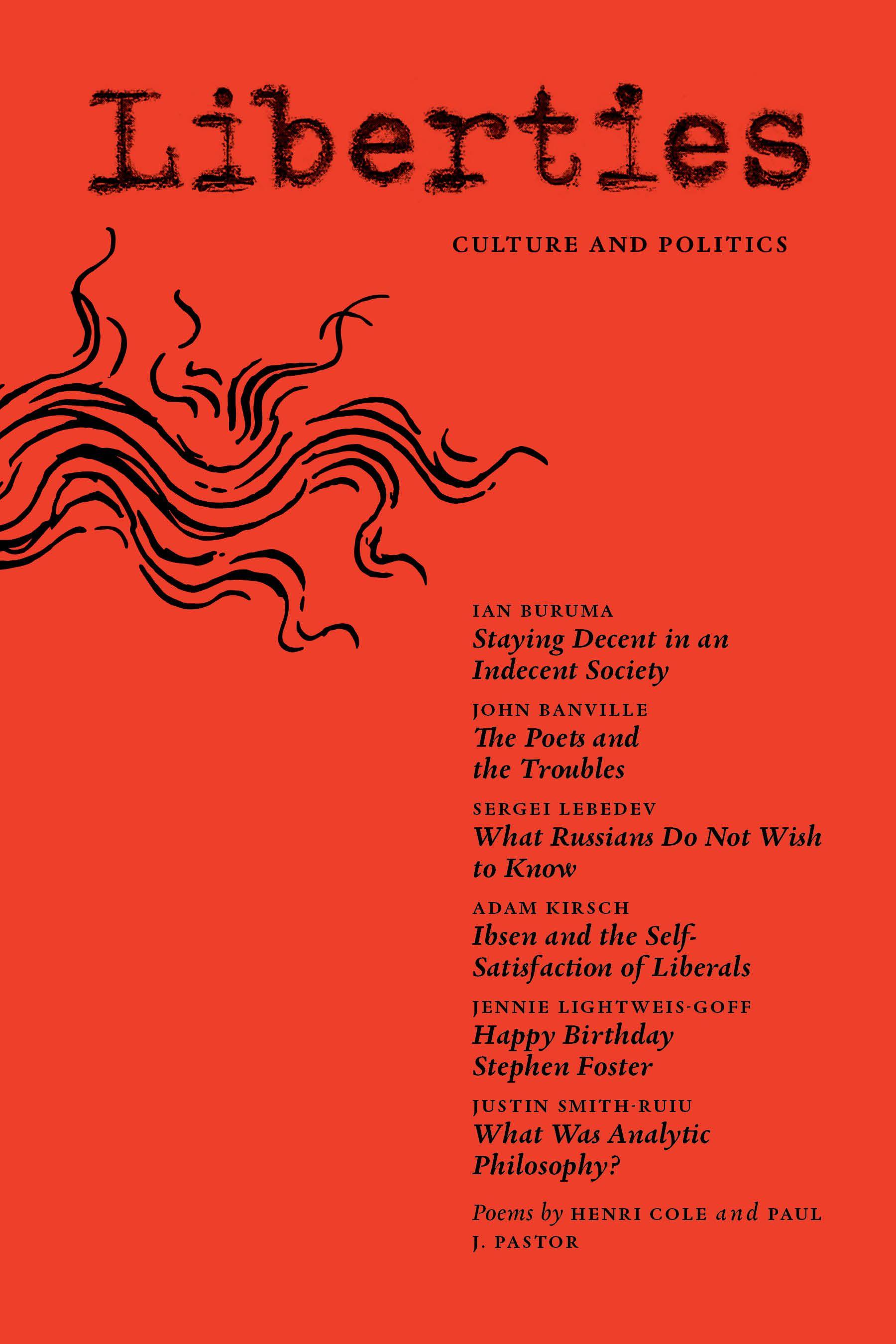 Vorderes Coverbild Liberties Journal of Culture & Politics