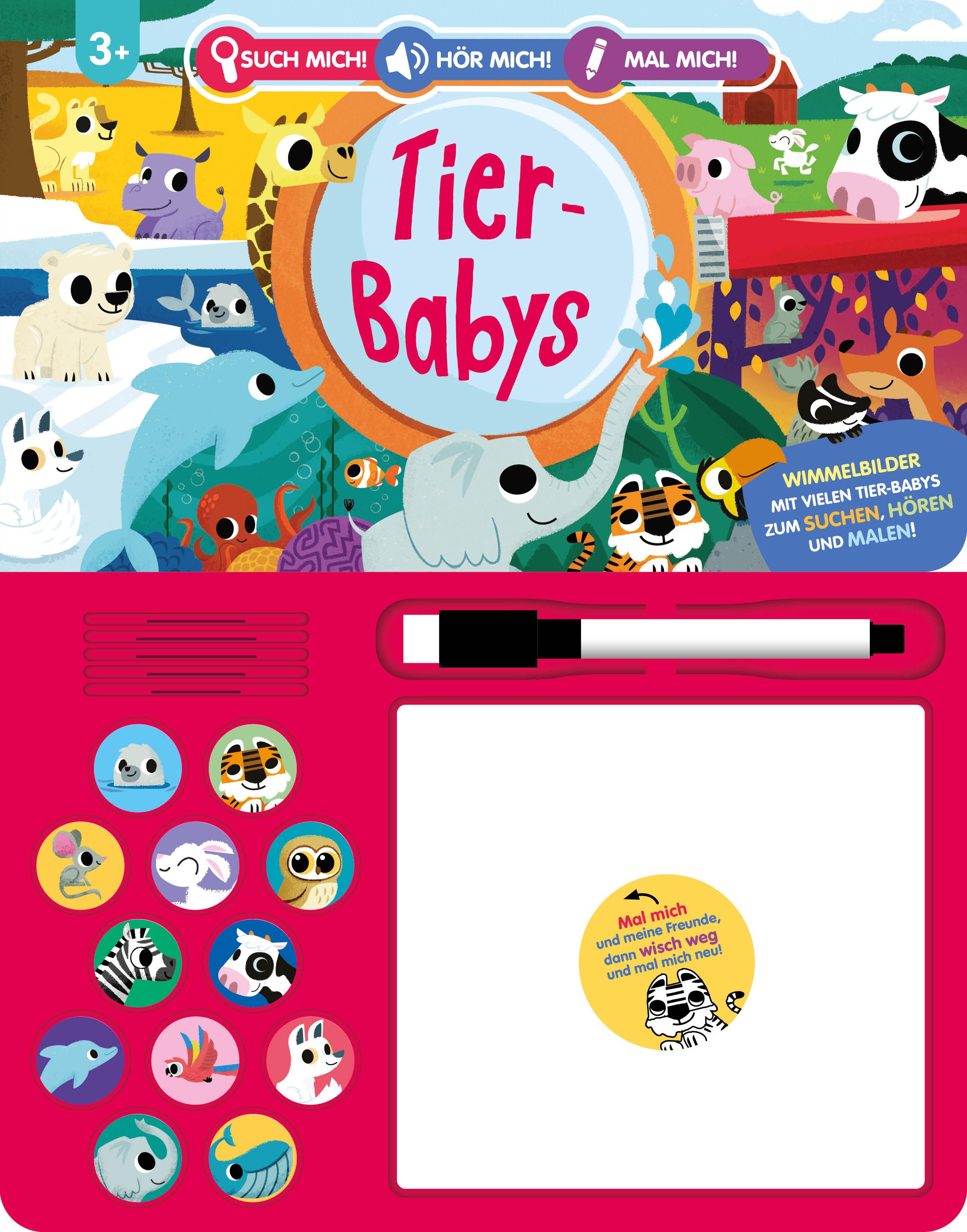 Vorderes Coverbild Such mich! Hör mich! Mal mich! Tier-Babys