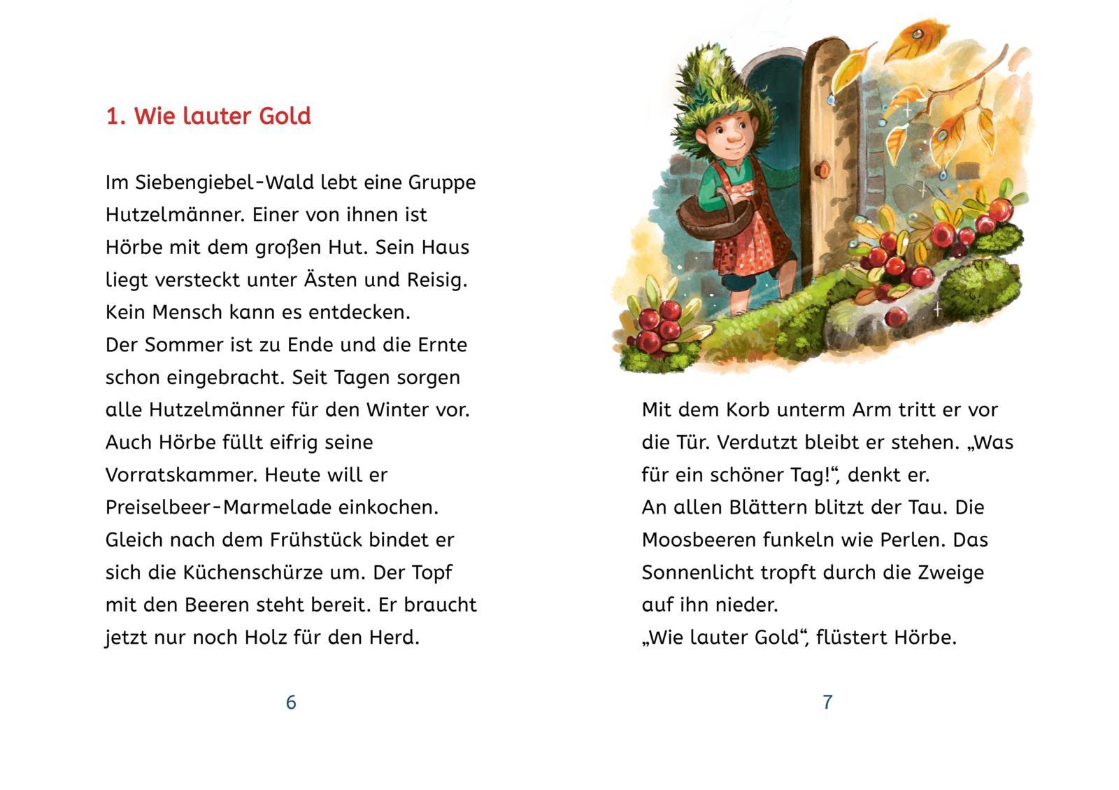 Beispielinhalt (Bild) Kleine Lesehelden: Hörbe mit dem großen Hut