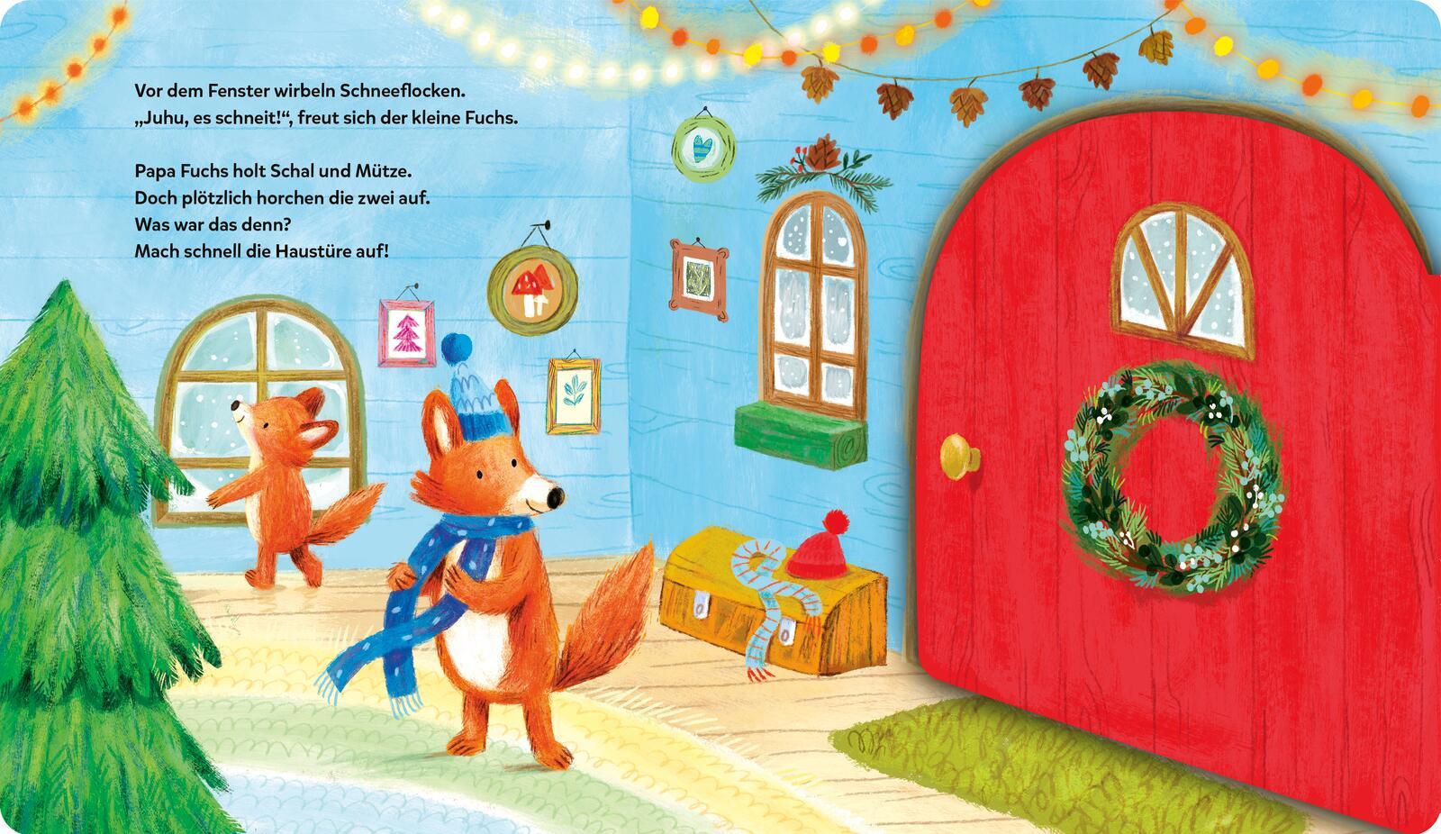 Beispielinhalt (Bild) Mein Klapp-Sound-Buch: Hör mal her, es weihnachtet sehr!