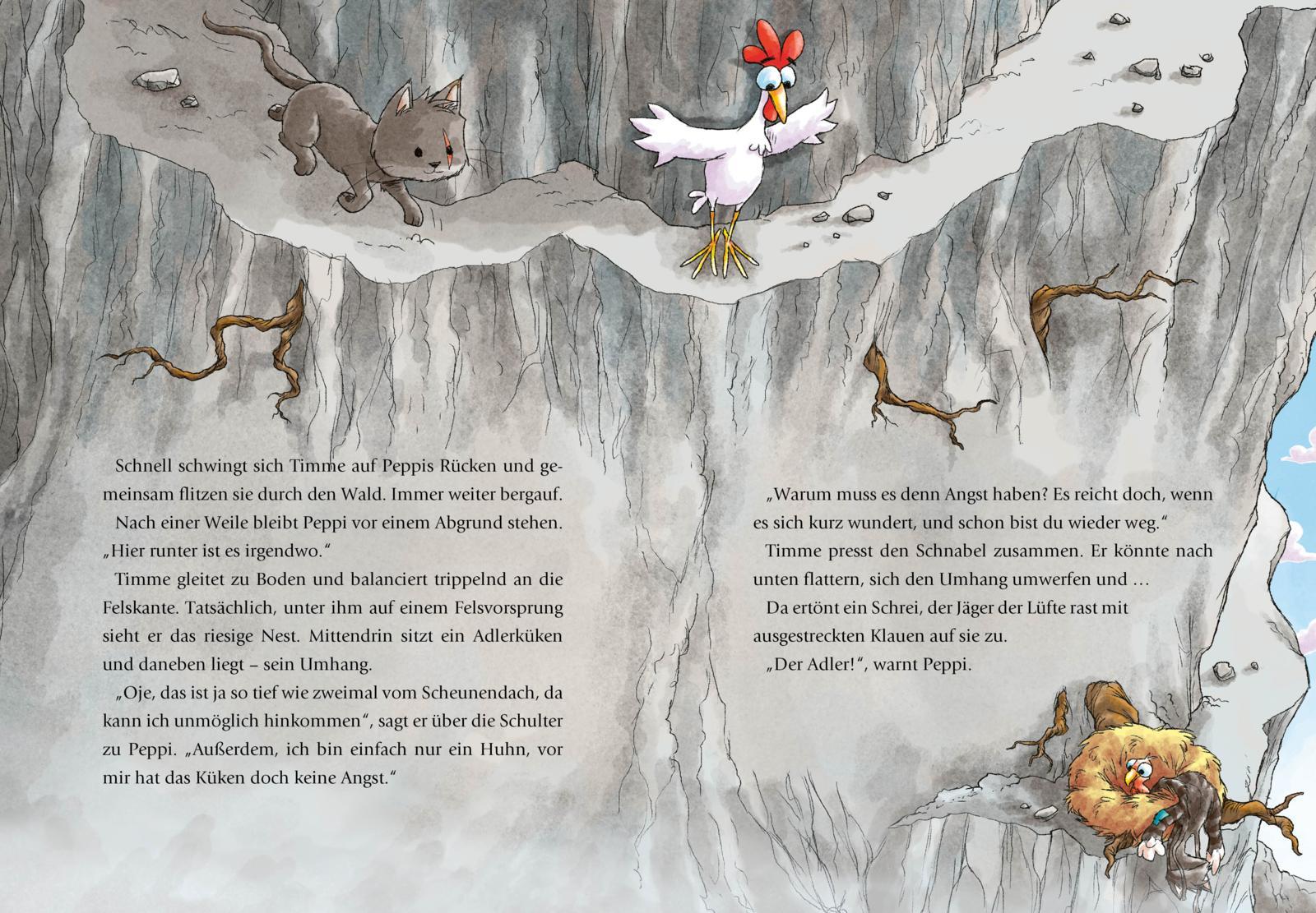 Beispielinhalt (Bild) Das Katzenhuhn 3: Vorlesegeschichten von einem sehr besonderen Bauernhof