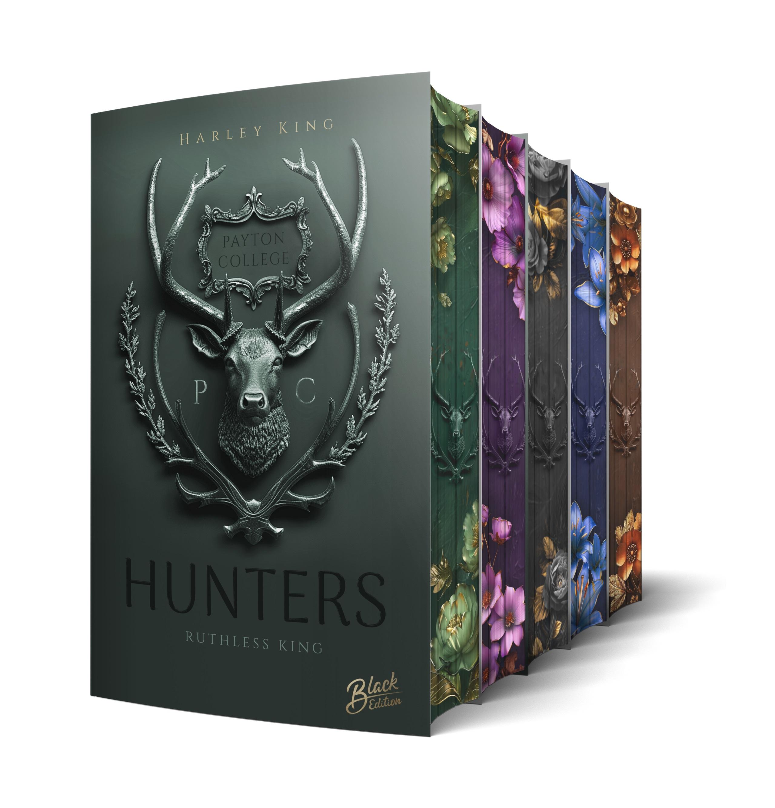 Beispielinhalt (Bild) Hunters: Sinner King | Aufwendig gestaltete Ausgabe mit Farbschnitt - das integrierte Page Overlay ist limitiert nur in der ersten Auflage enthalten