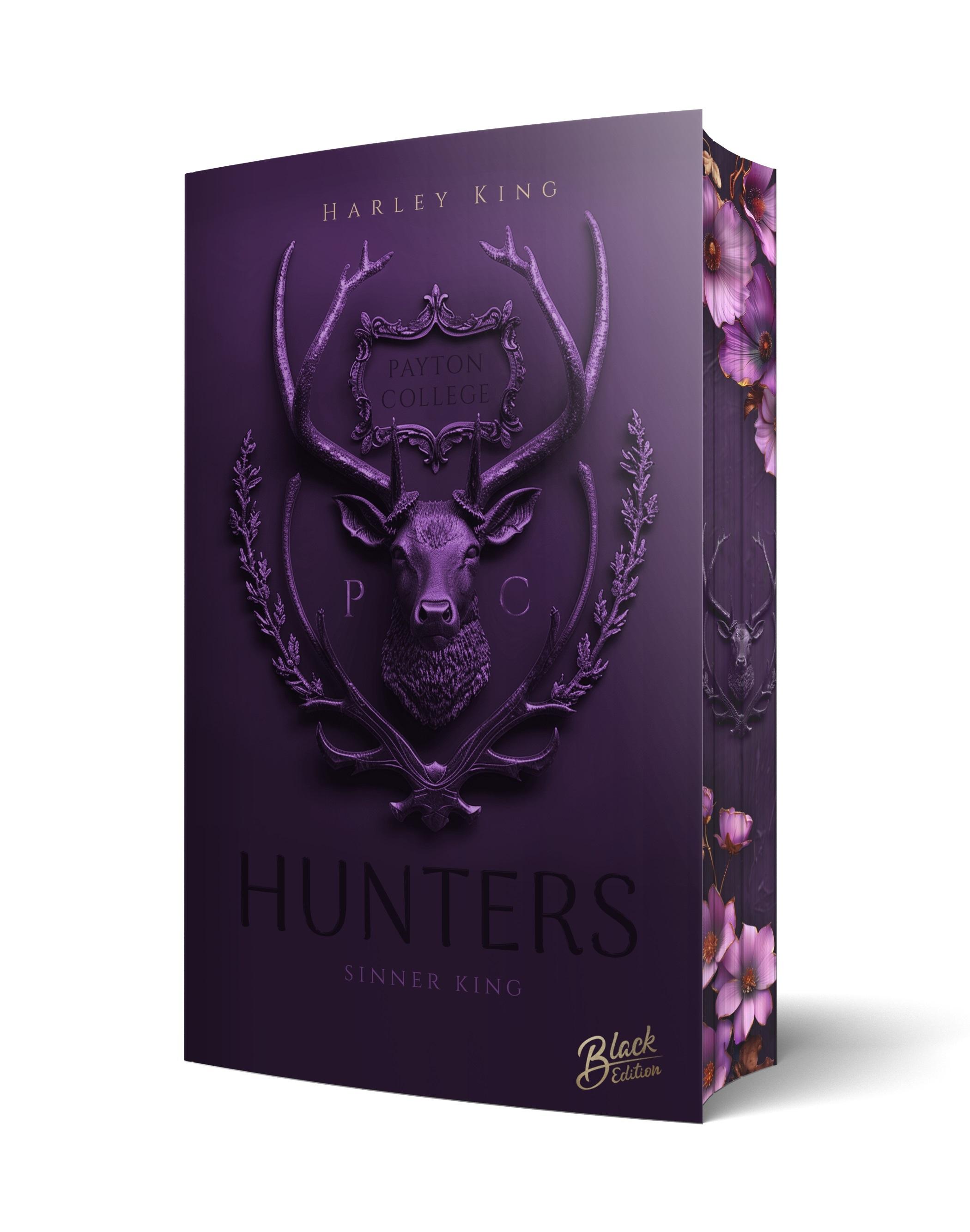 Vorderes Coverbild Hunters: Sinner King | Aufwendig gestaltete Ausgabe mit Farbschnitt - das integrierte Page Overlay ist limitiert nur in der ersten Auflage enthalten