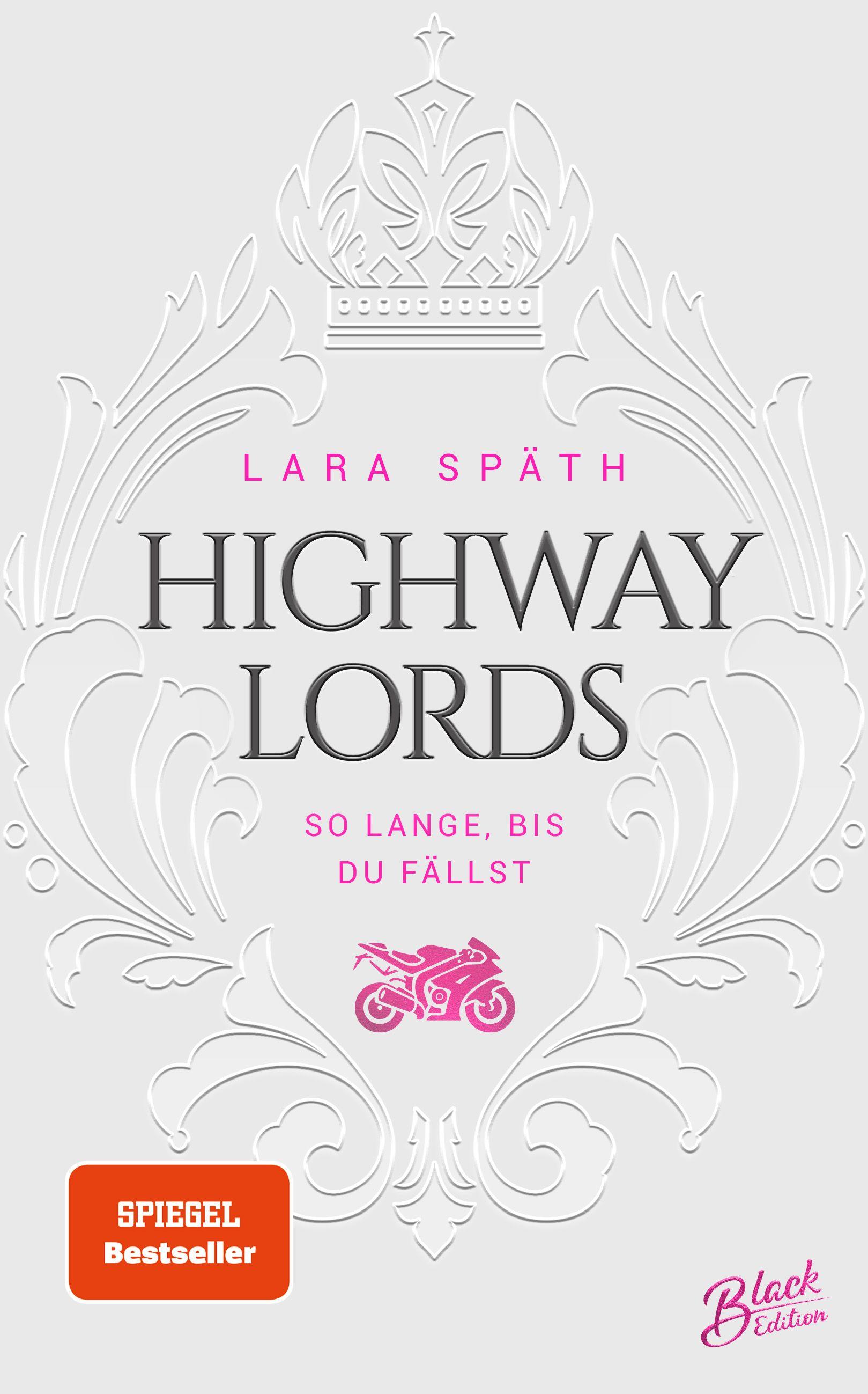 Beispielinhalt (Bild) Highway Lords: So lange, bis du fällst | Aufwendig gestaltete Ausgabe mit Farbschnitt - das integrierte Page Overlay ist limitiert nur in der ersten Auflage enthalten
