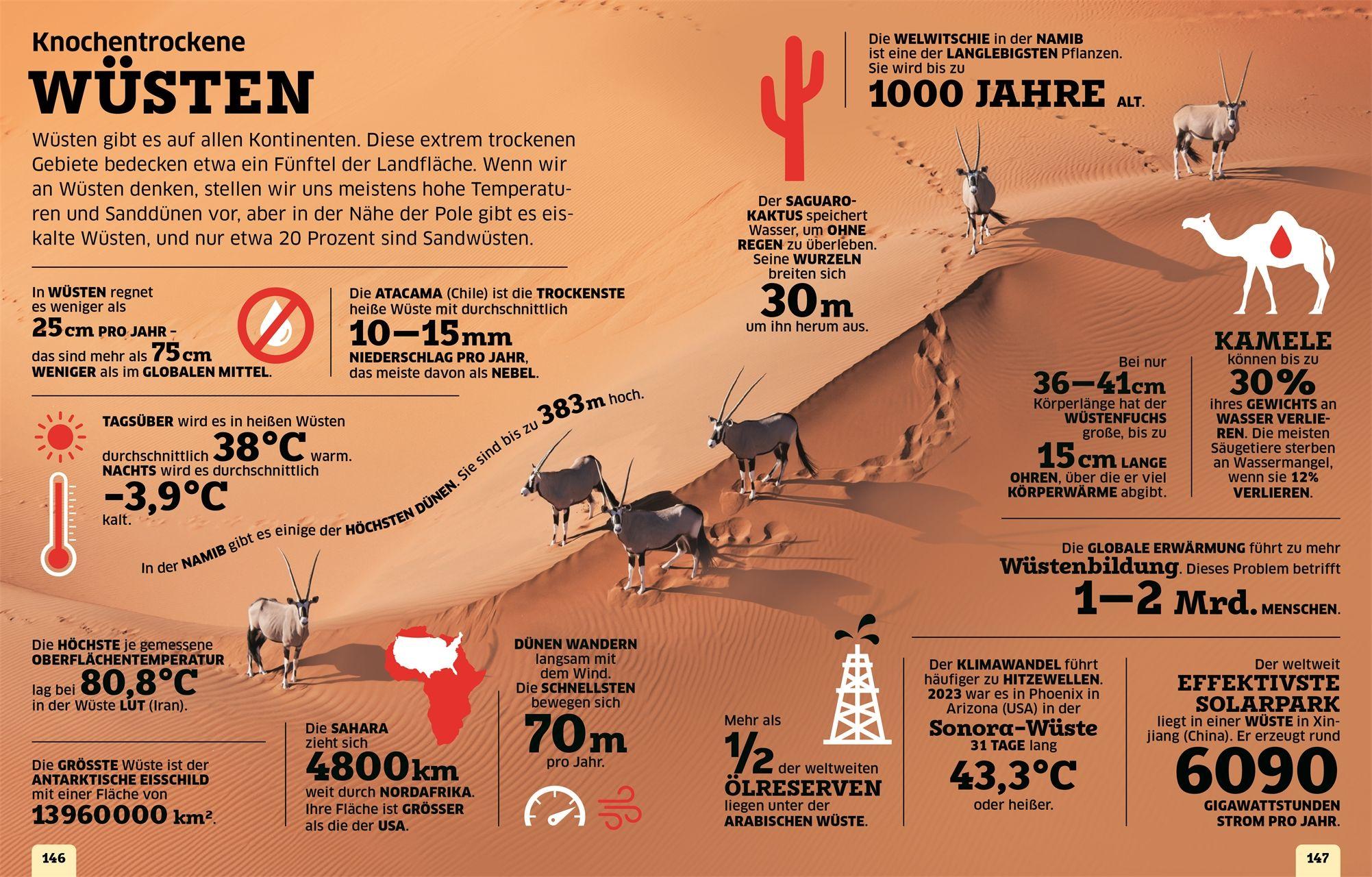 Beispielinhalt (Bild) Unsere Welt in Zahlen. Erde