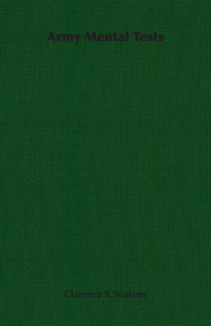 Vorderes Coverbild Army Mental Tests