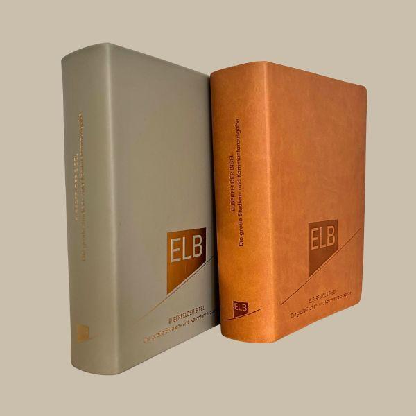 Beispielinhalt (Bild) Elberfelder Bibel. Die große Studien- und Kommentarausgabe, Kunstleder Beige