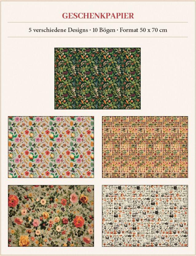 Beispielinhalt (Bild) Geschenkpapier-Heft Kew Gardens