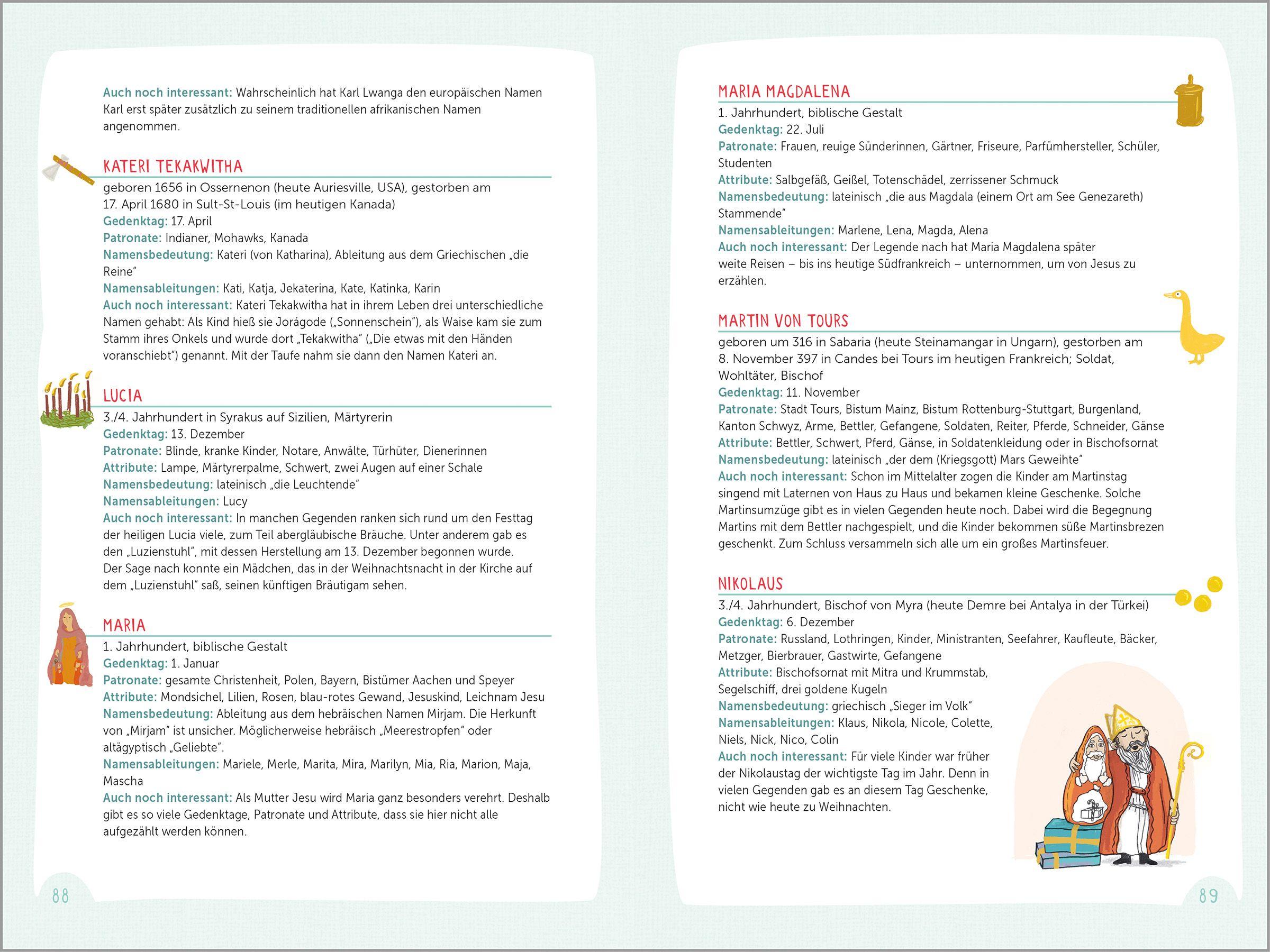 Beispielinhalt (Bild) Heiligenlegenden