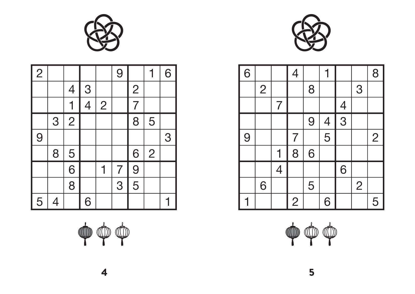 Beispielinhalt (Bild) Sudoku Großdruck Band 2