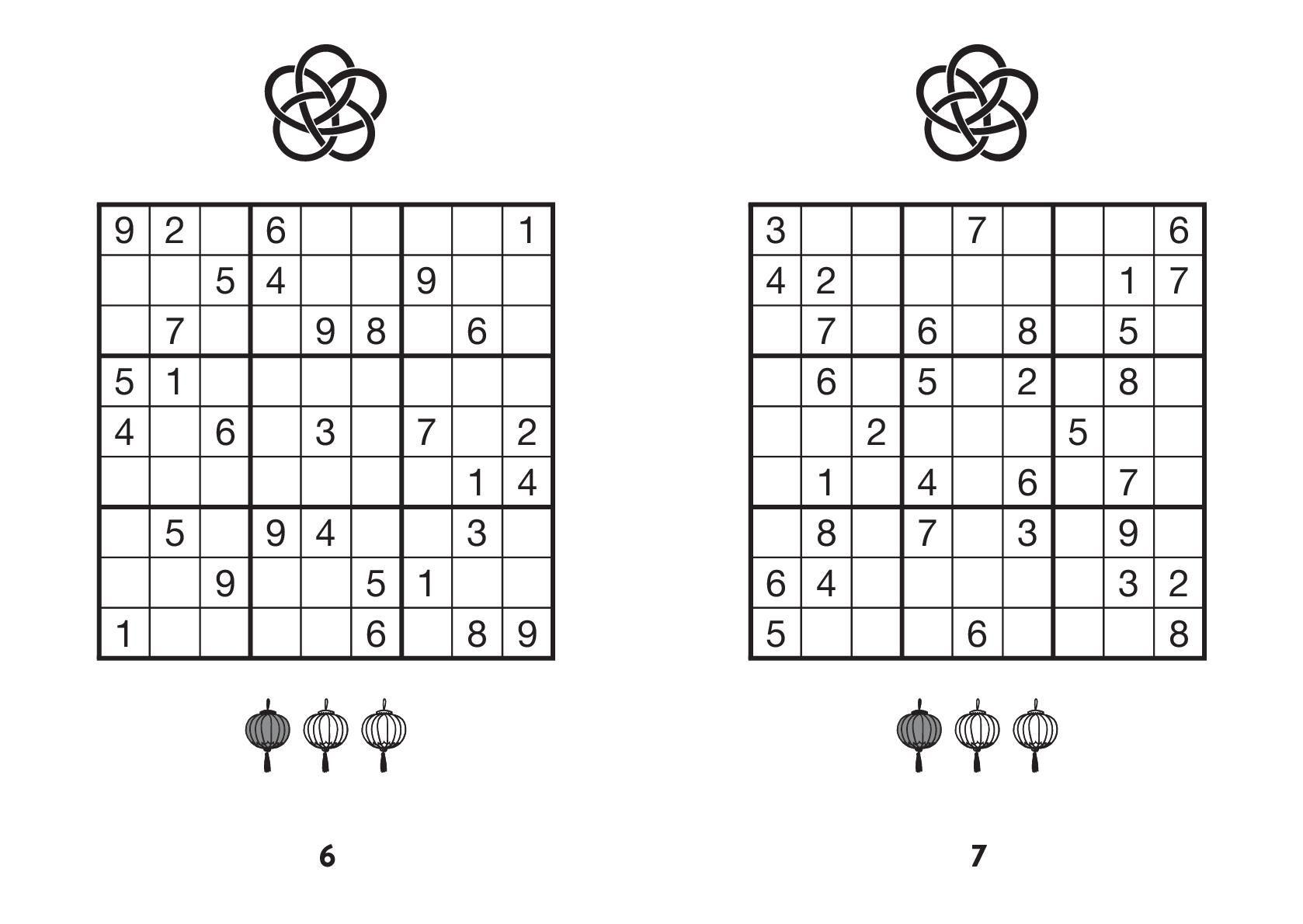 Beispielinhalt (Bild) Sudoku Großdruck Band 2