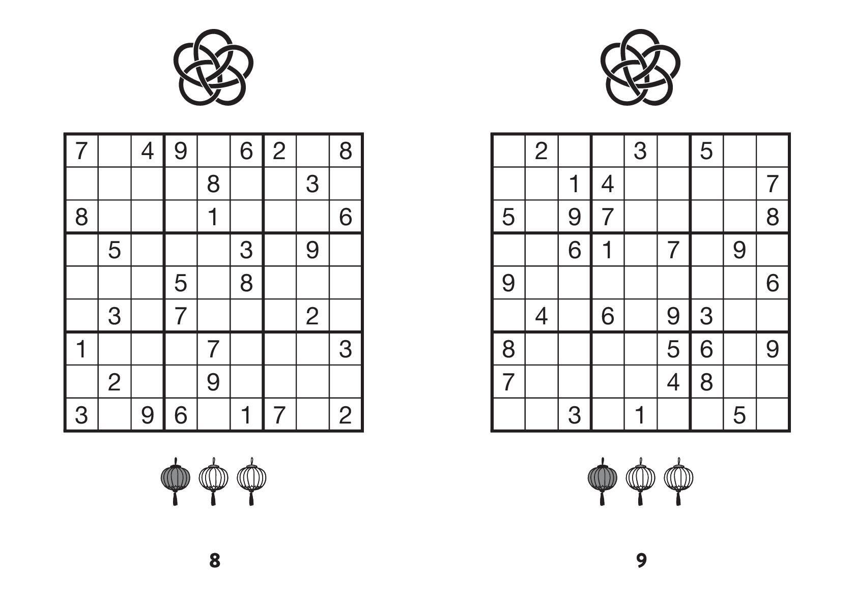 Beispielinhalt (Bild) Sudoku Großdruck Band 2
