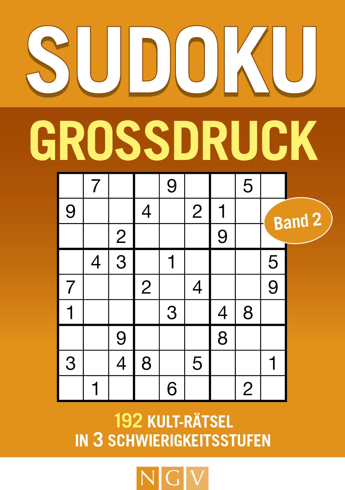 Vorderes Coverbild Sudoku Großdruck Band 2
