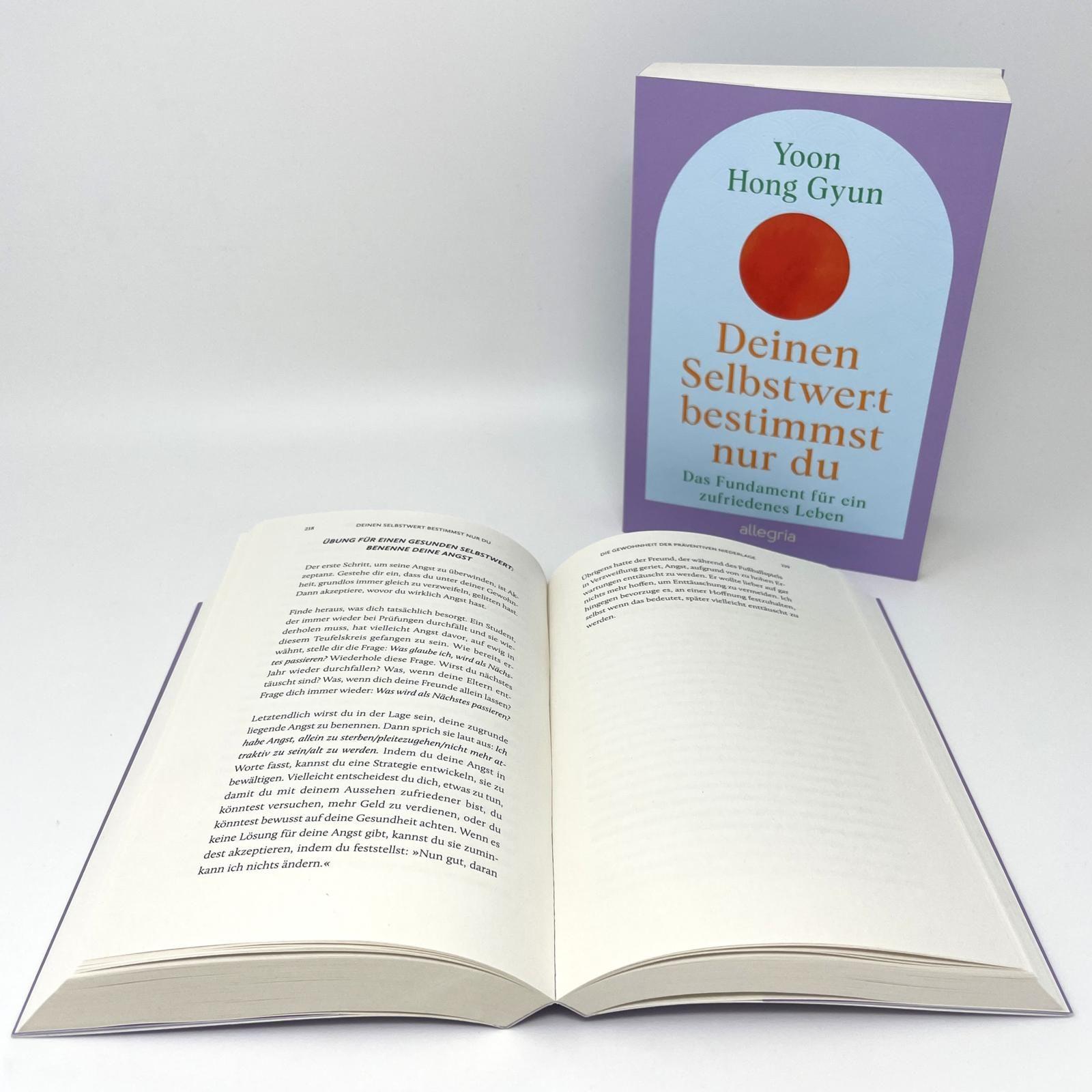 Beispielinhalt (Bild) Deinen Selbstwert bestimmst nur du