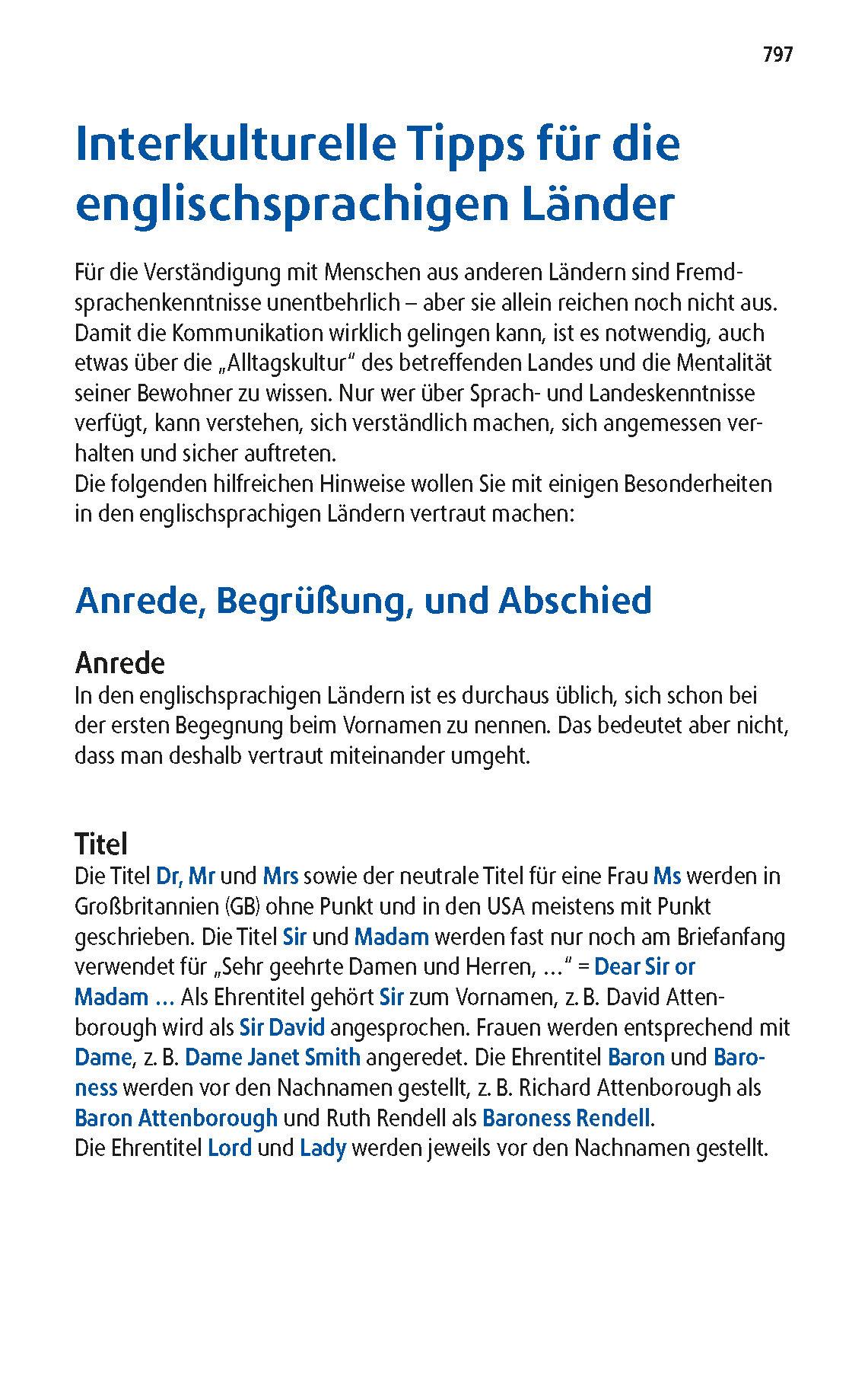Beispielinhalt (Bild) Langenscheidt Praktisches Wörterbuch Englisch