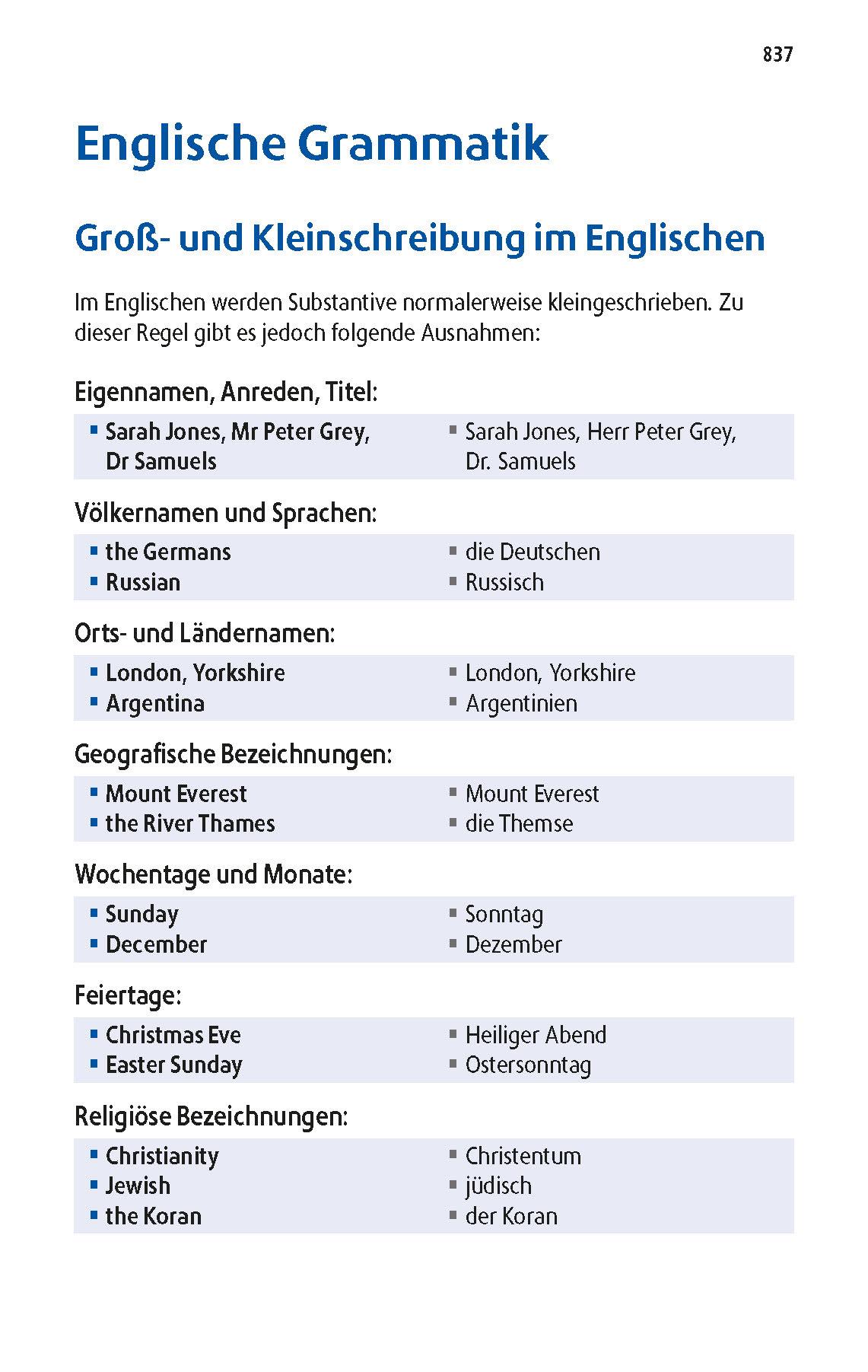 Beispielinhalt (Bild) Langenscheidt Praktisches Wörterbuch Englisch