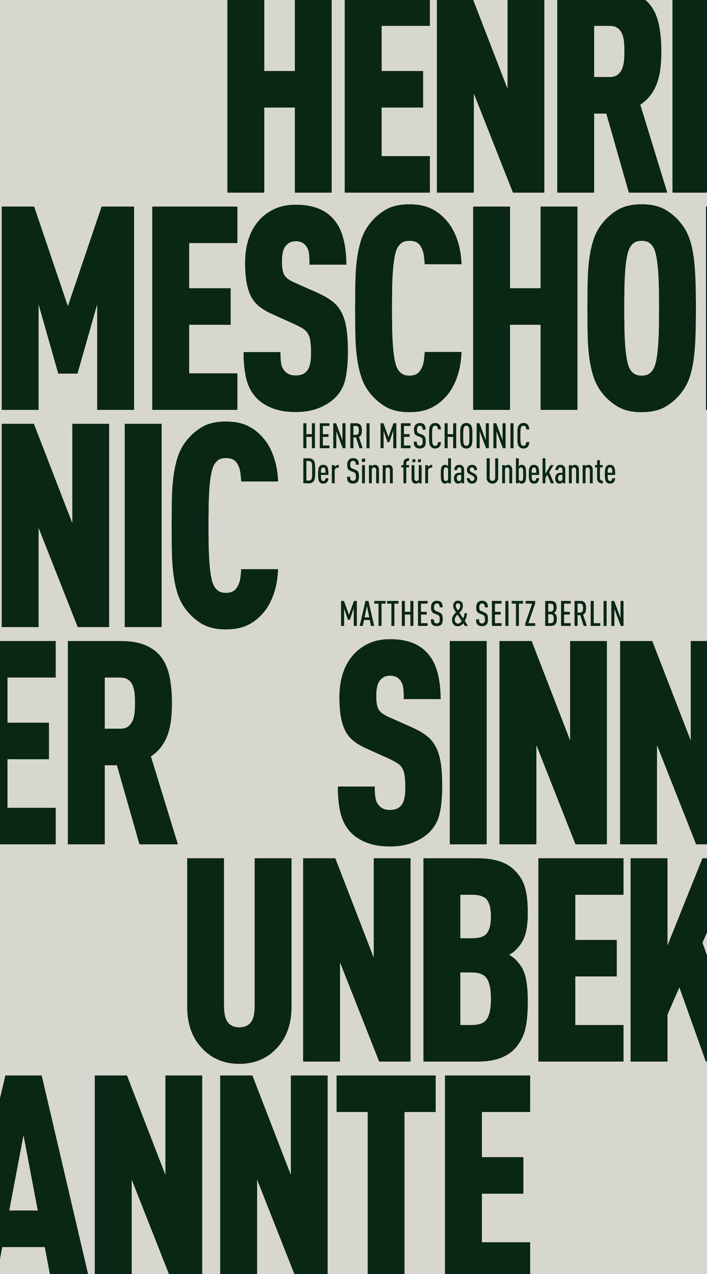 Vorderes Coverbild Der Sinn für das Unbekannte