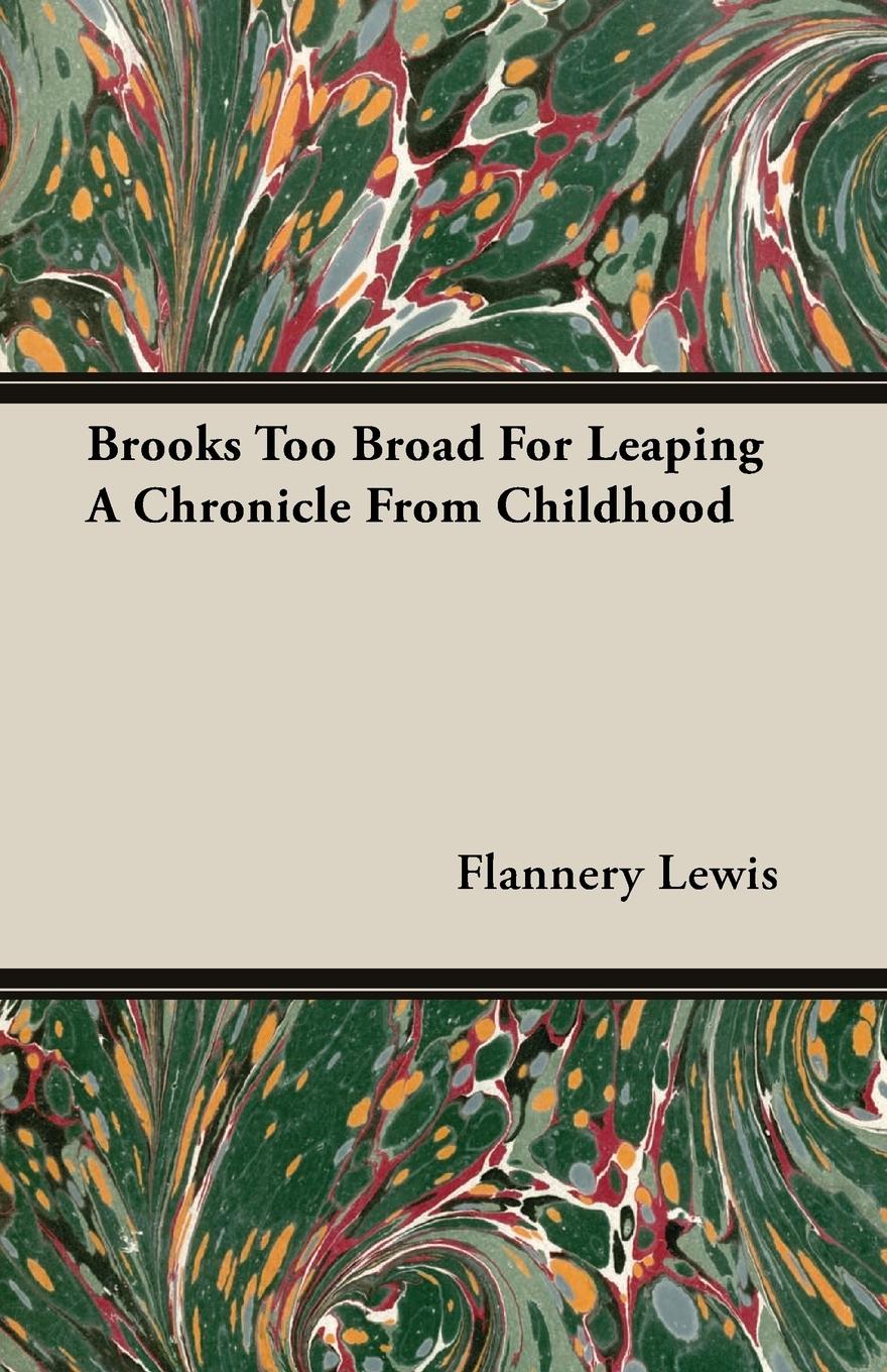 Vorderes Coverbild Brooks Too Broad For Leaping A Chronicle From Childhood