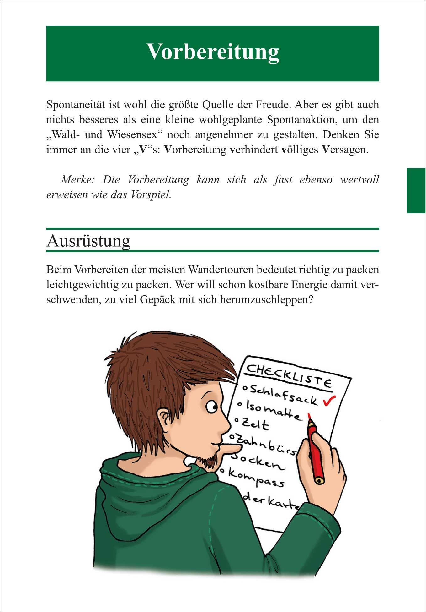 Beispielinhalt (Bild) OutdoorHandbuch. Sex