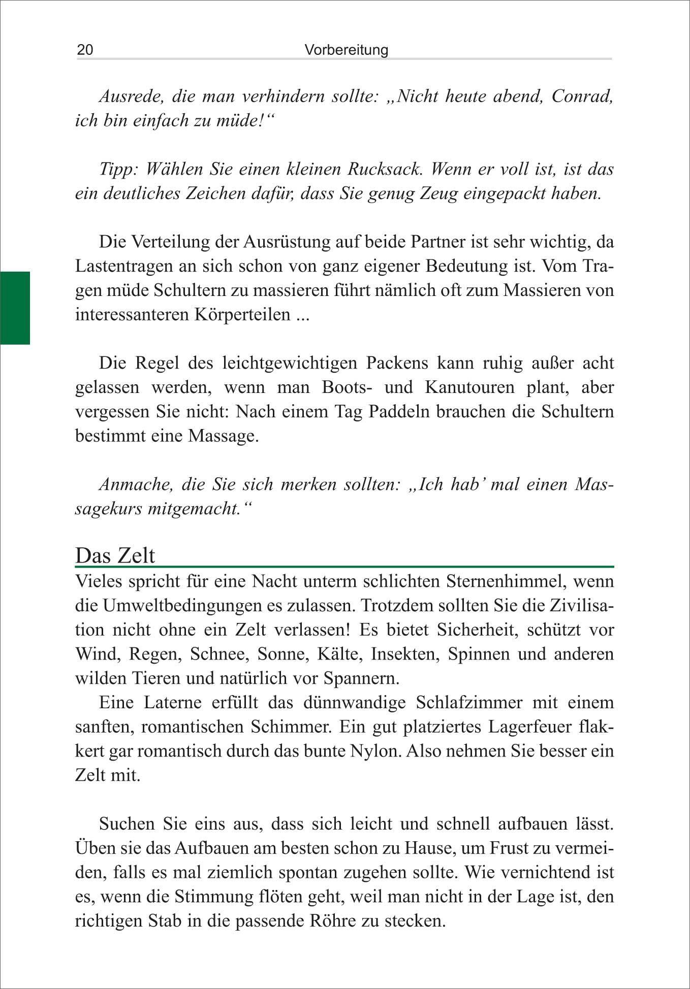 Beispielinhalt (Bild) OutdoorHandbuch. Sex